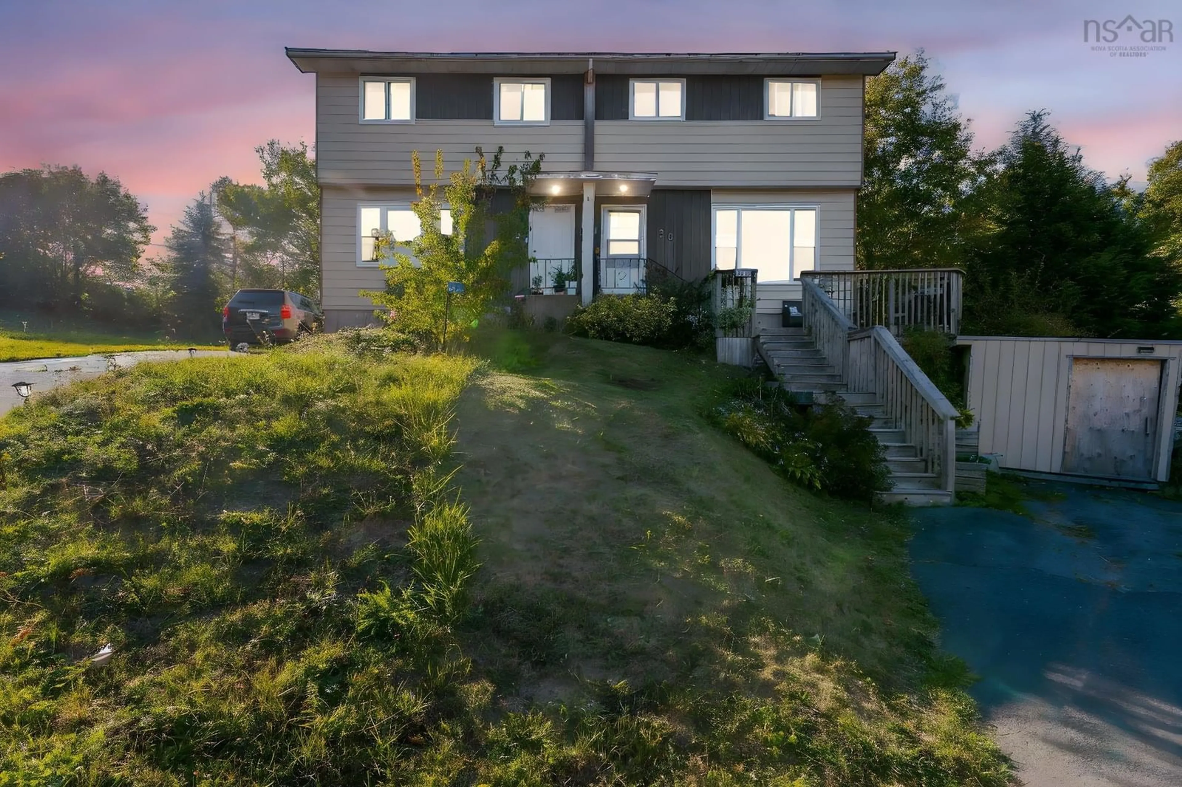 A pic from outside/outdoor area/front of a property/back of a property/a pic from drone, unknown for 26 Steeves Crt, Lower Sackville Nova Scotia B4C 1K4