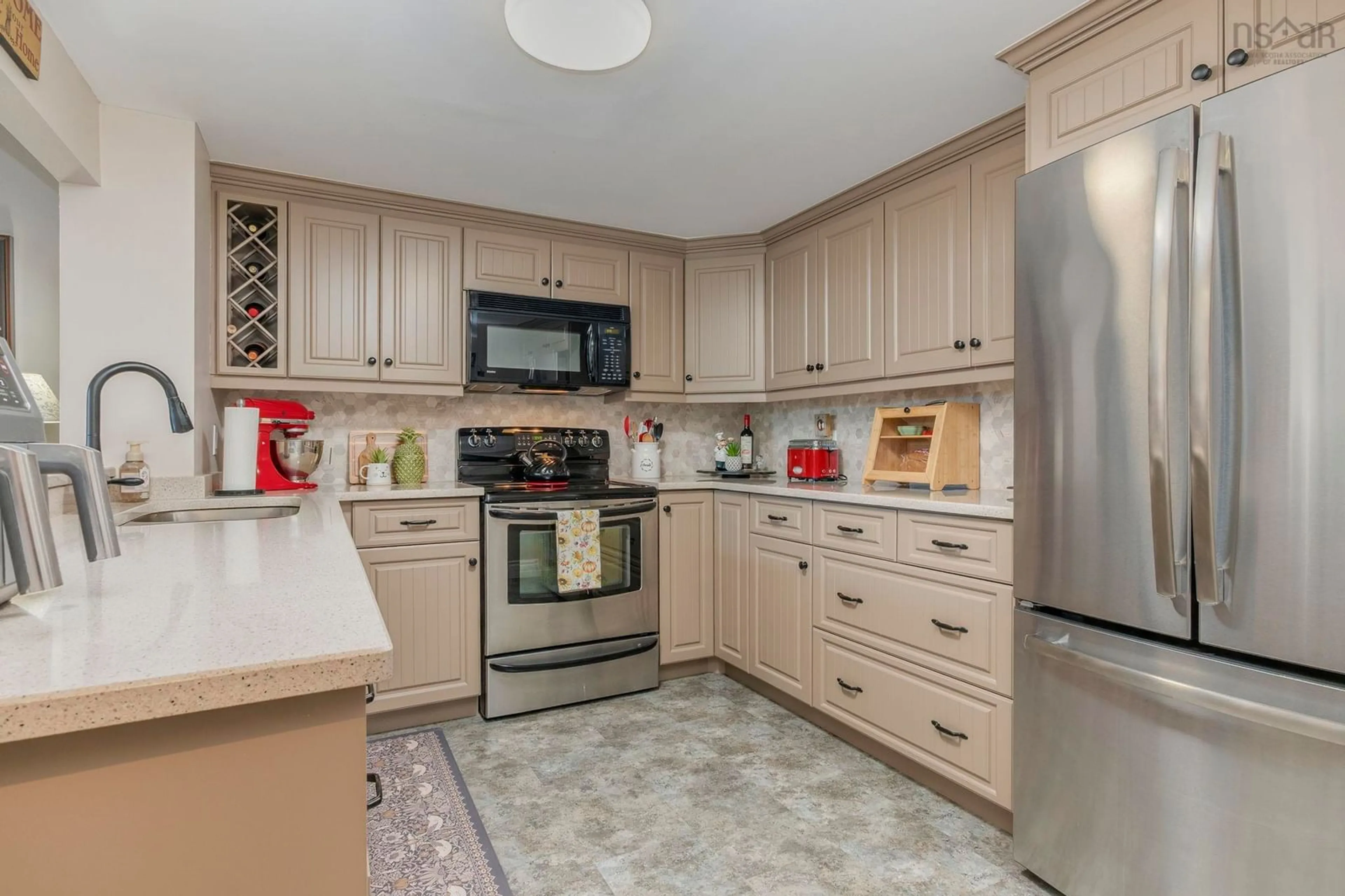 Standard kitchen, ceramic/tile floor for 1 Prince St #110, Dartmouth Nova Scotia B2Y 4L3