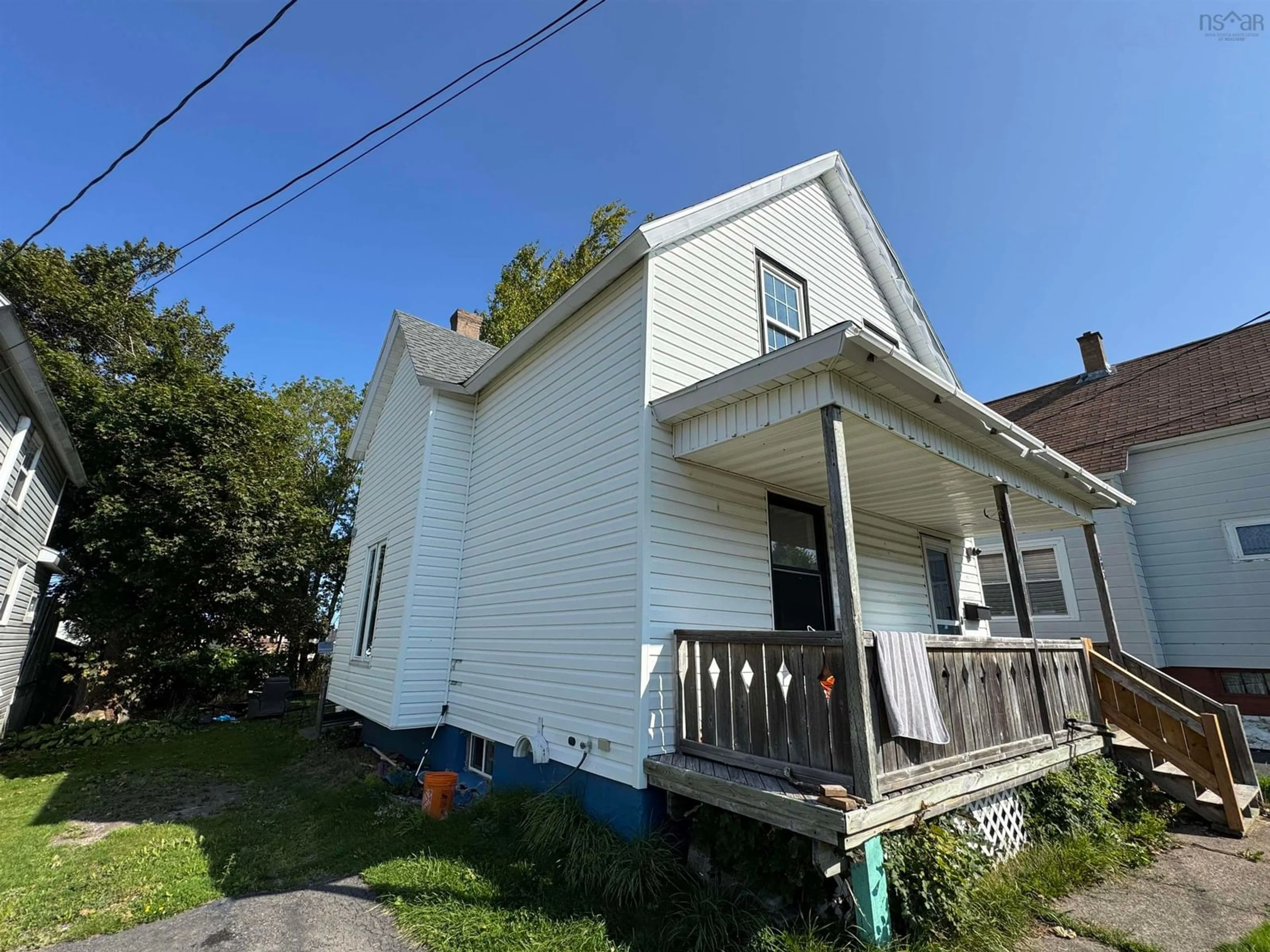 A pic from outside/outdoor area/front of a property/back of a property/a pic from drone, street for 593 Upper Prince St, Sydney Nova Scotia B1P 5M3
