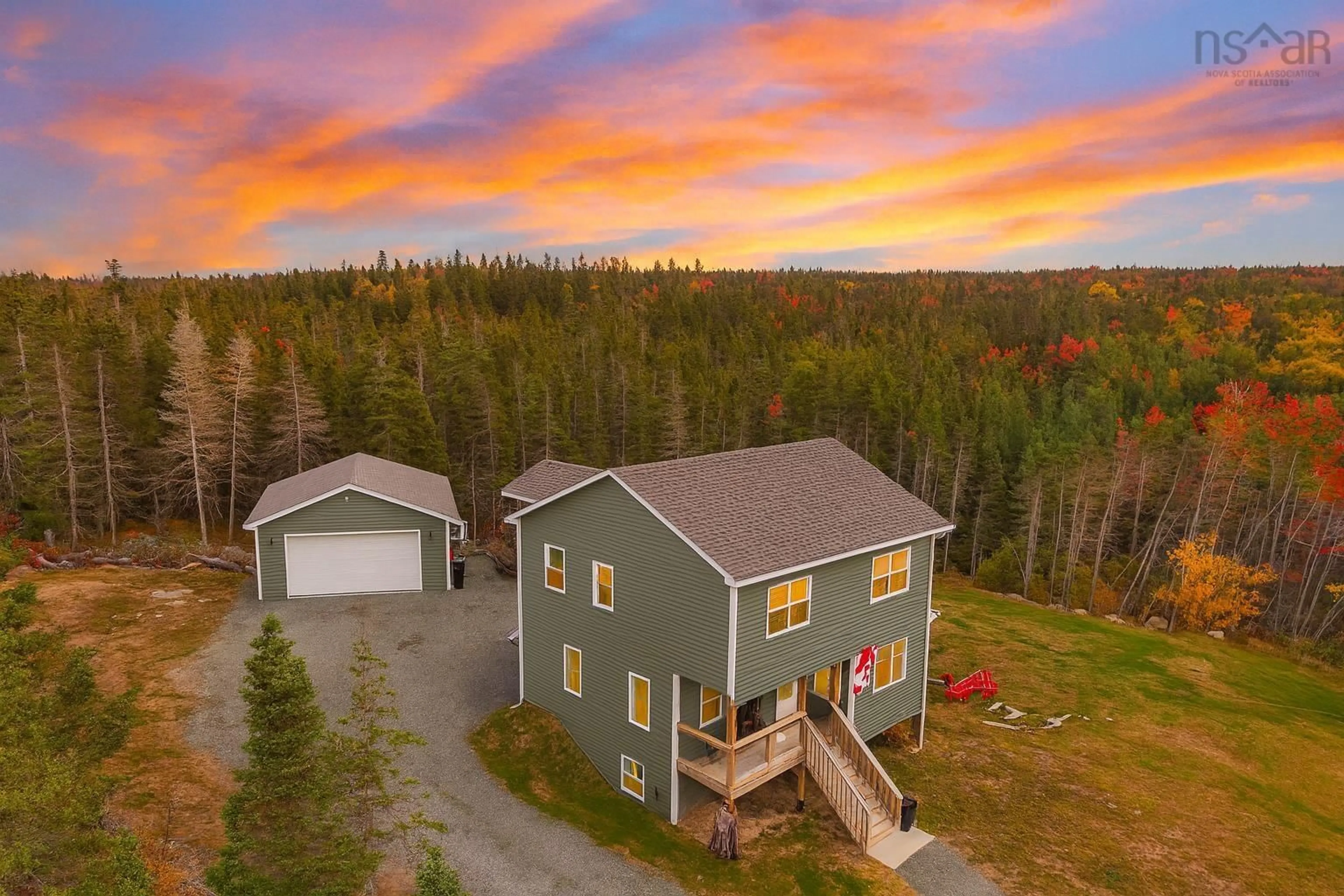 A pic from outside/outdoor area/front of a property/back of a property/a pic from drone, unknown for 136 Middle Village Rd, West Dover Nova Scotia B3Z 3T3