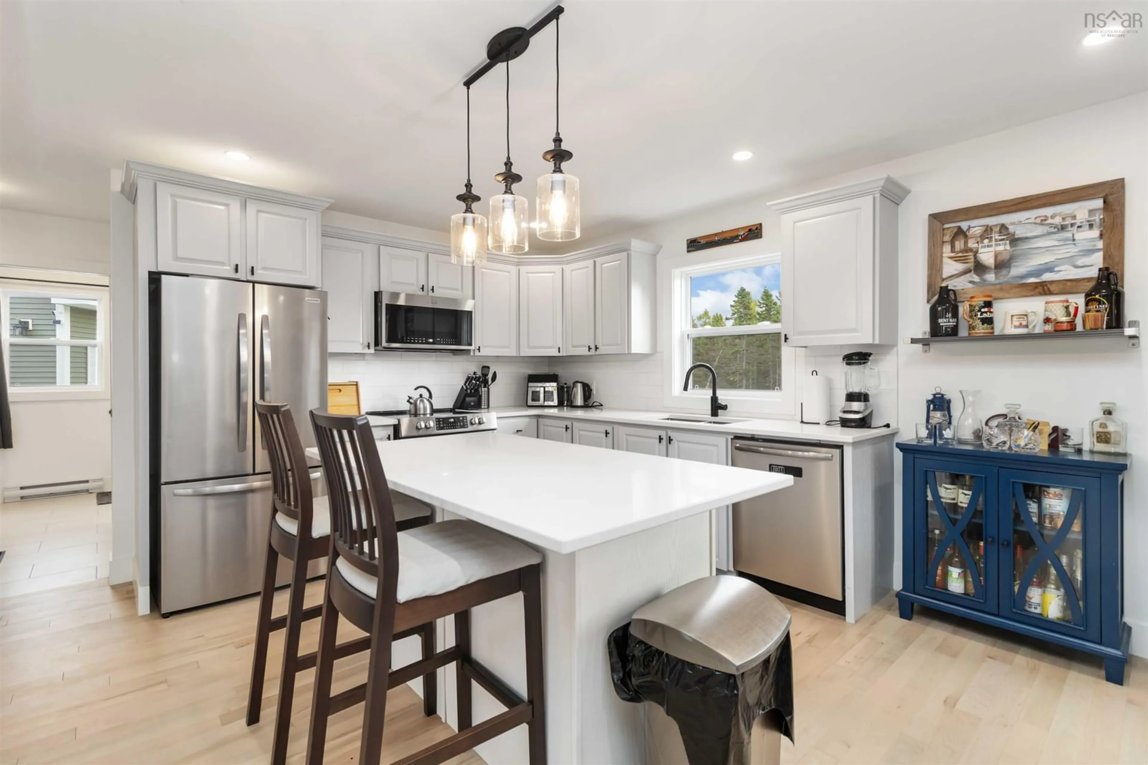 Open concept kitchen, ceramic/tile floor for 136 Middle Village Rd, West Dover Nova Scotia B3Z 3T3