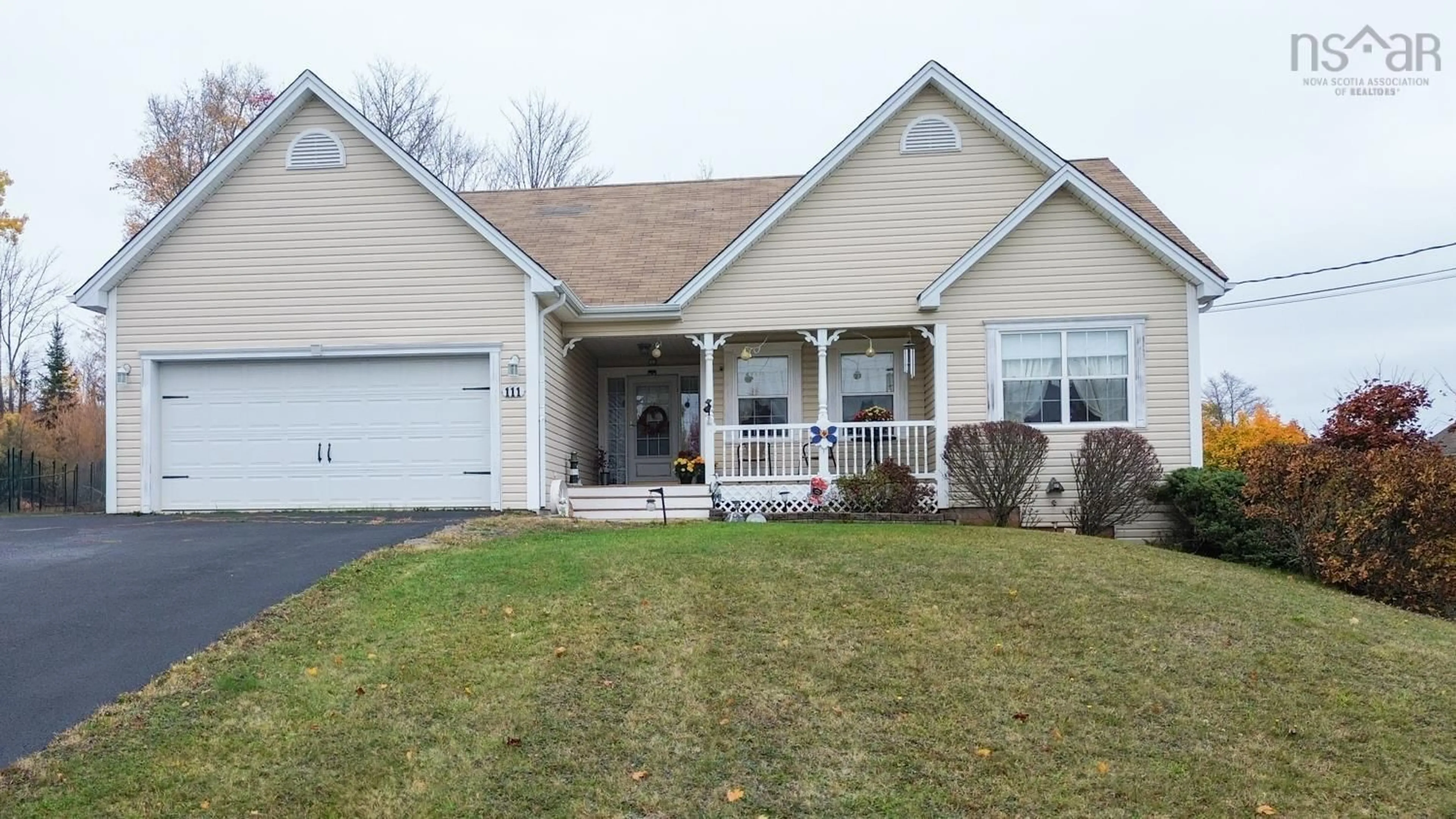 Home with vinyl exterior material, street for 111 Parkside Dr, Valley Nova Scotia B6L 4A6