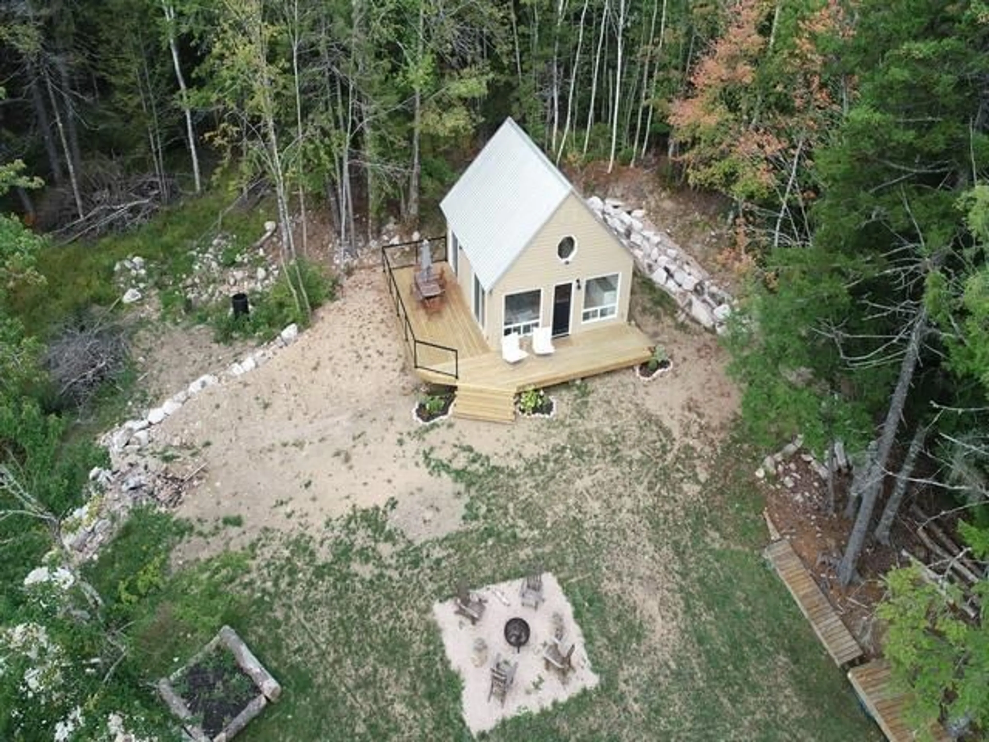 A pic from outside/outdoor area/front of a property/back of a property/a pic from drone, forest/trees view for 215 Otter Lake Lane, East Dalhousie Nova Scotia B0R 1H0