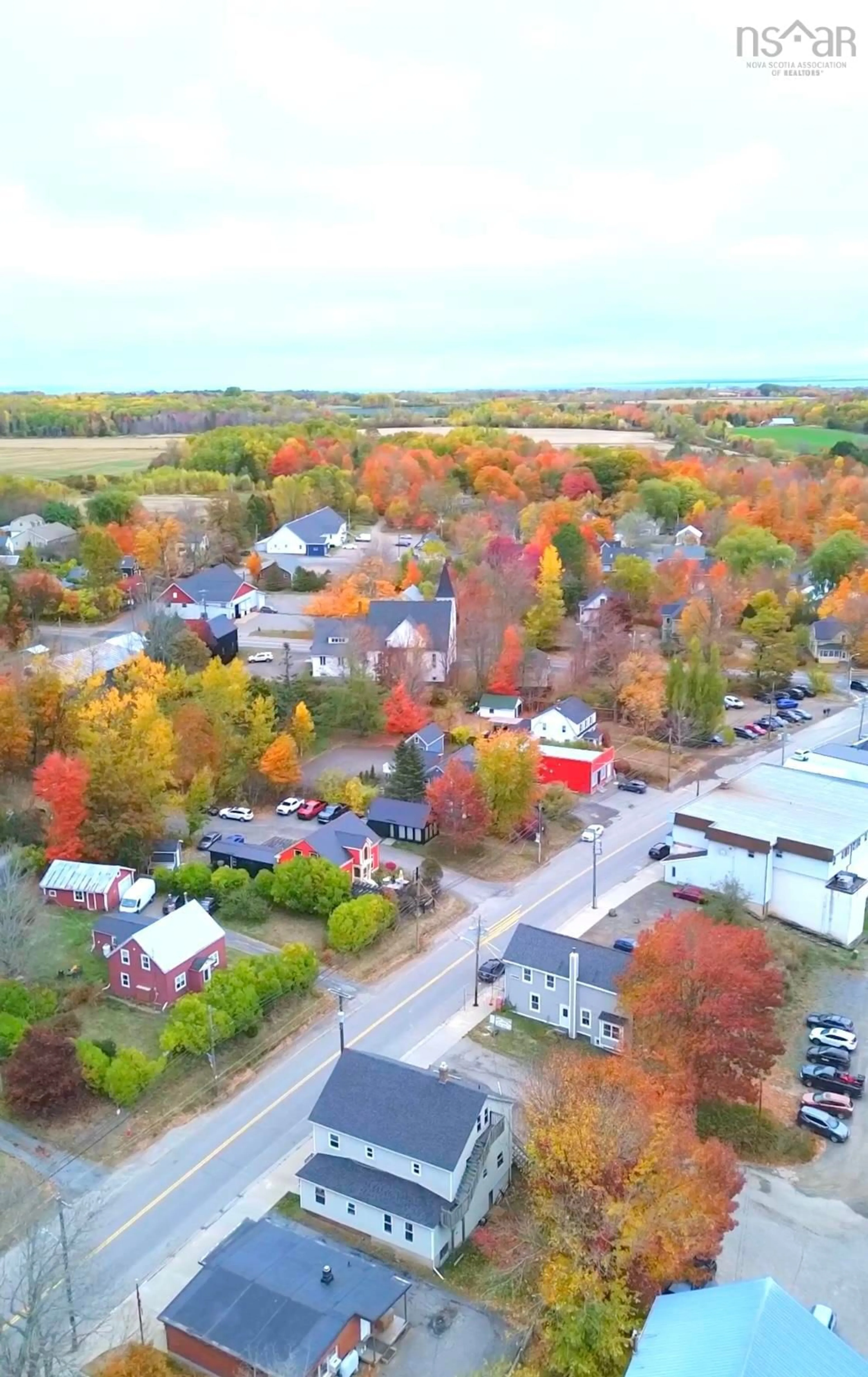 A pic from outside/outdoor area/front of a property/back of a property/a pic from drone, street for 9800 Main St, Canning Nova Scotia B0P 1H0