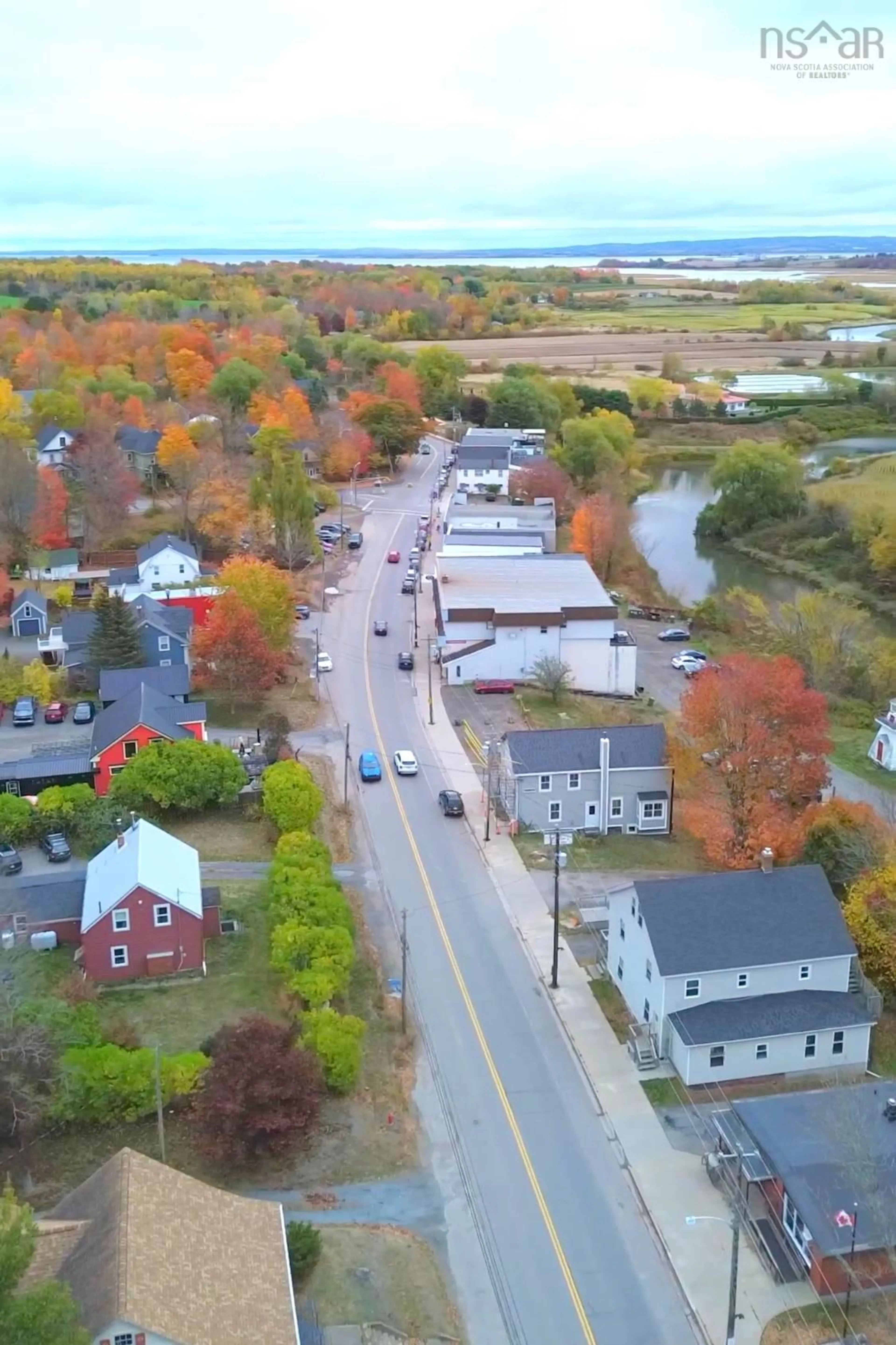 A pic from outside/outdoor area/front of a property/back of a property/a pic from drone, street for 9800 Main St, Canning Nova Scotia B0P 1H0