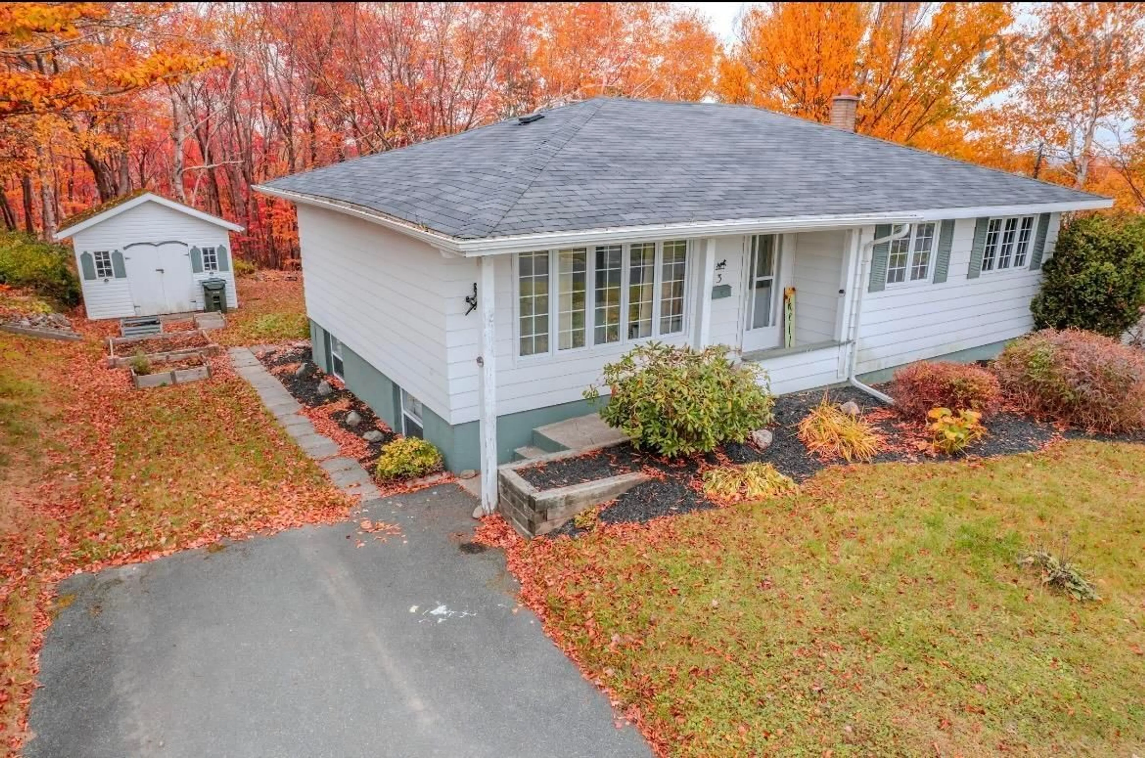 A pic from outside/outdoor area/front of a property/back of a property/a pic from drone, street for 3 Mt. Allison Dr, Sydney Nova Scotia B1P 3Y9