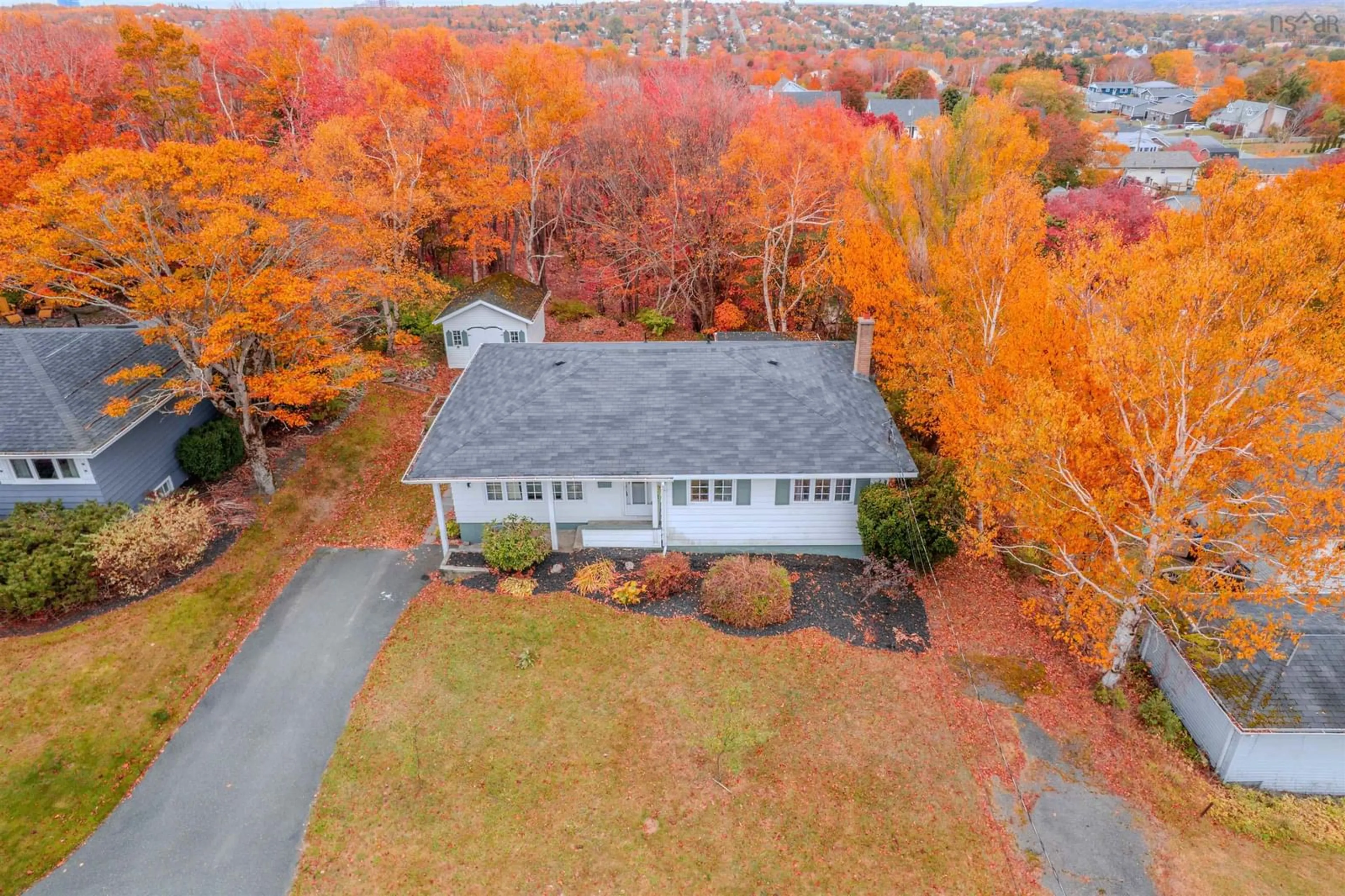 A pic from outside/outdoor area/front of a property/back of a property/a pic from drone, unknown for 3 Mt. Allison Dr, Sydney Nova Scotia B1P 3Y9