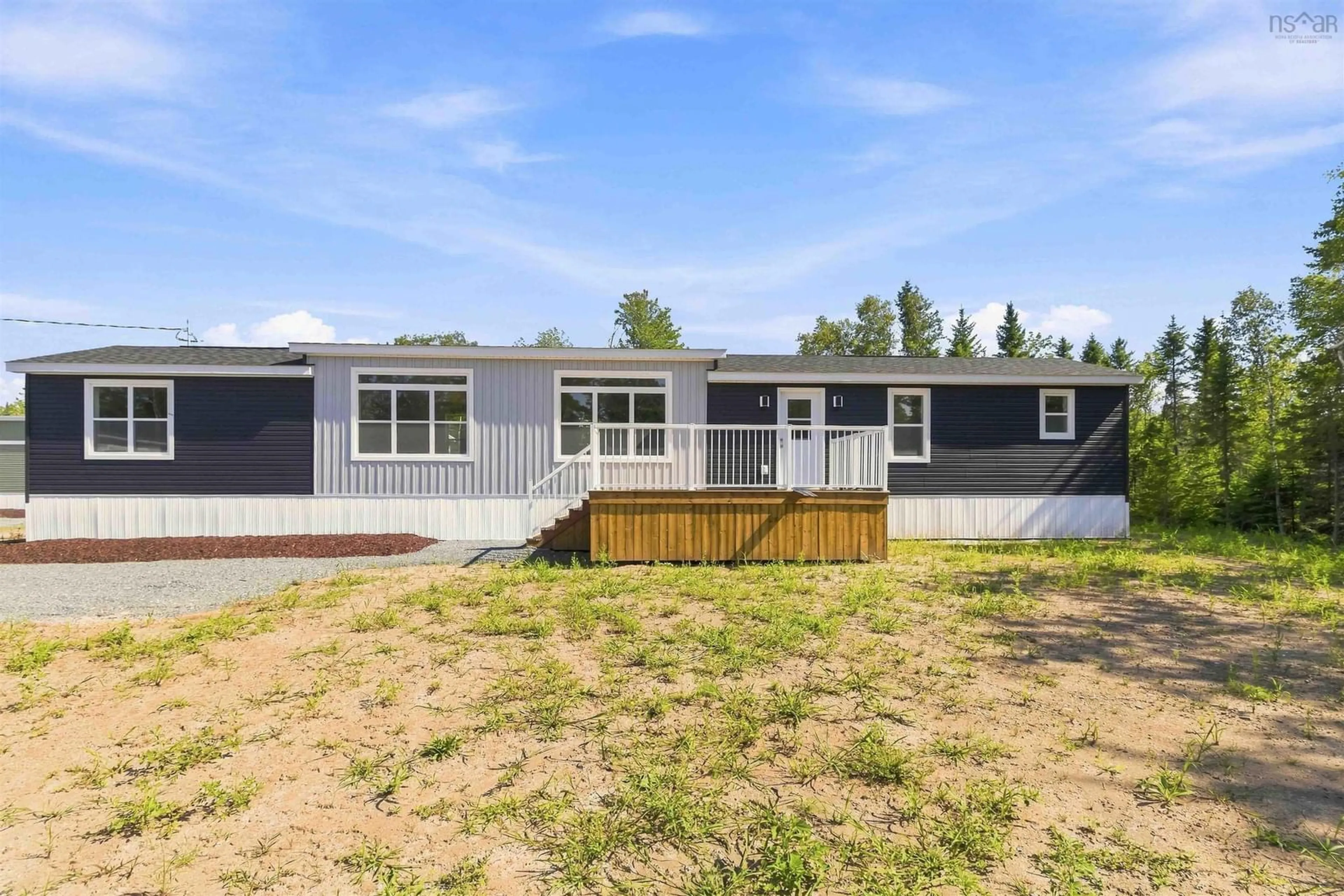 Home with vinyl exterior material, street for 11 Pebble Lane, West St. Andrews Nova Scotia B0N 2J0