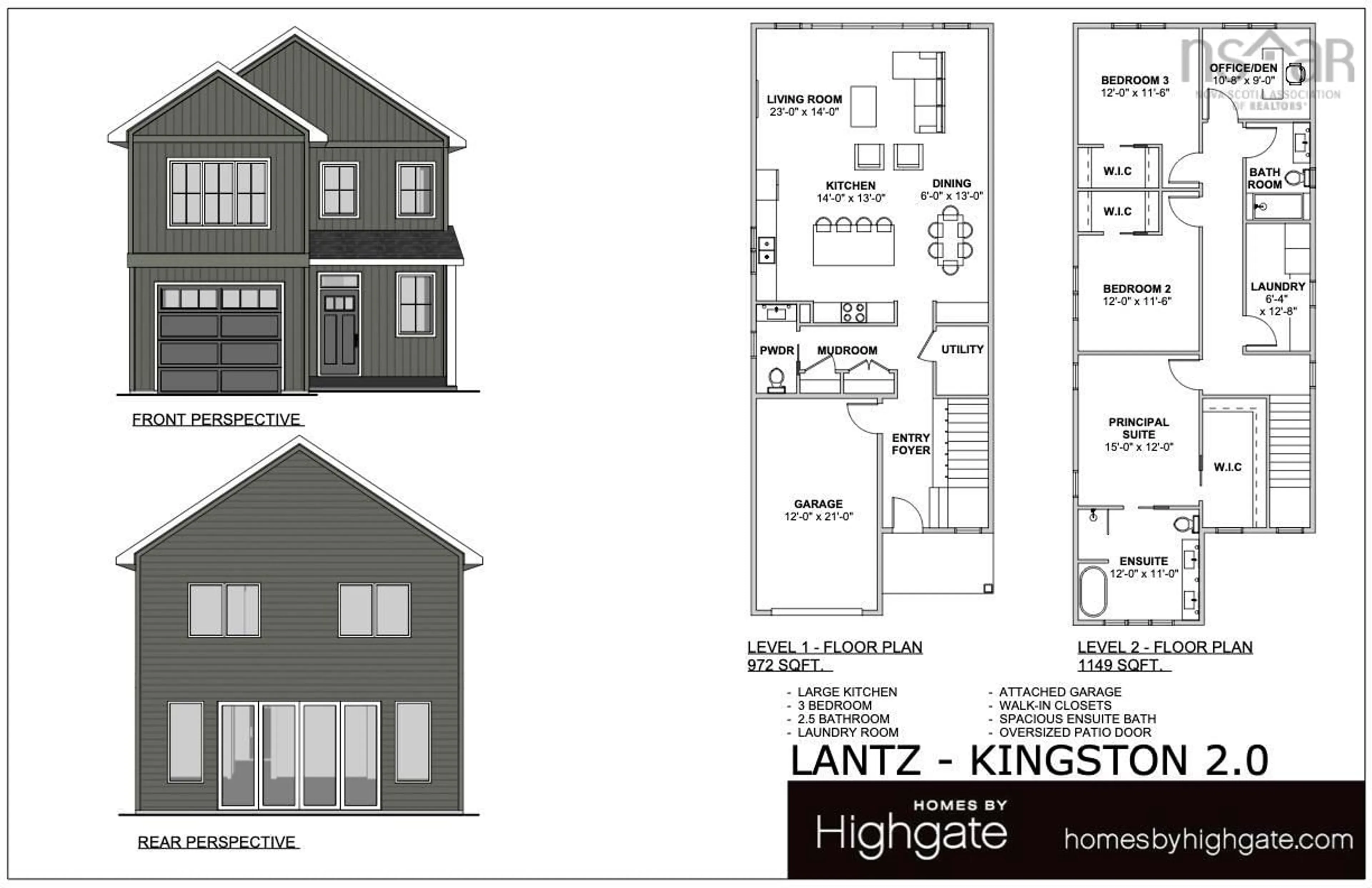 Floor plan for 41 Brianna Dr #153-B, Lantz Nova Scotia B2S 0K3