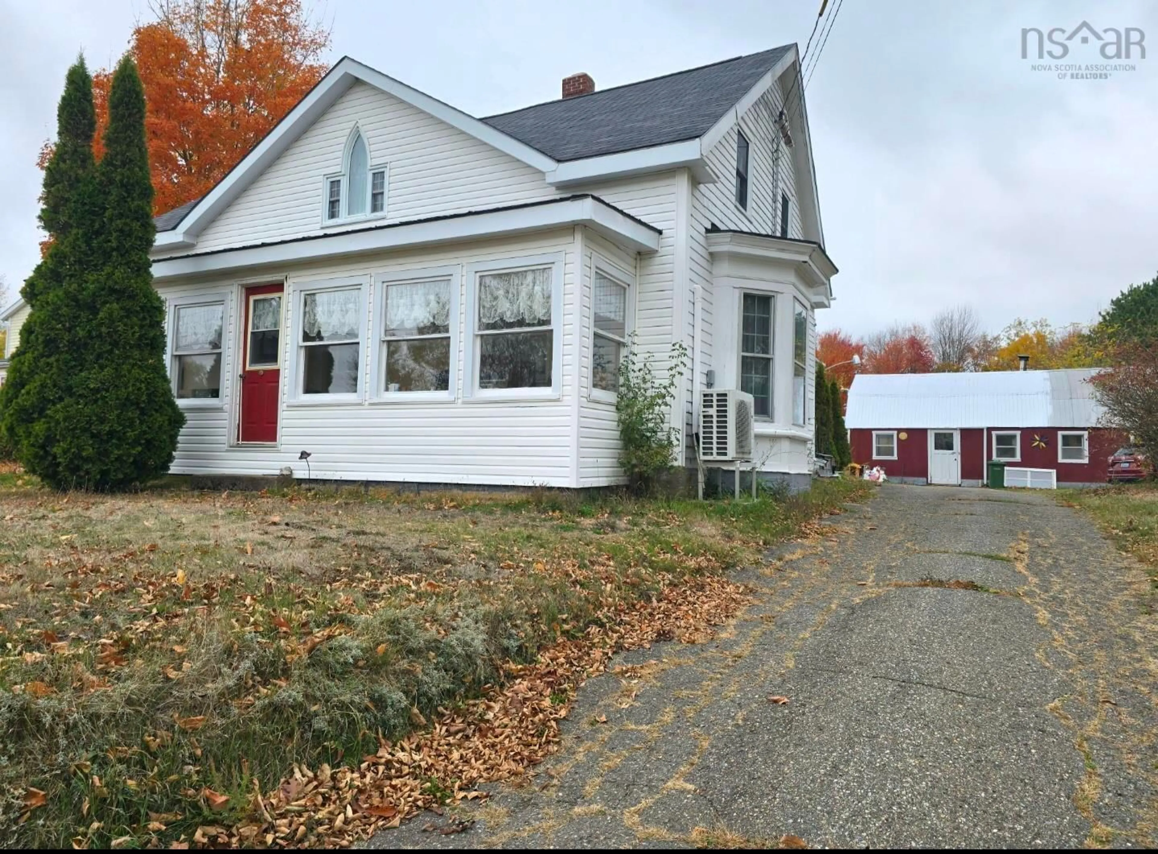 Home with vinyl exterior material, street for 8921 221 Hwy, Sheffield Mills Nova Scotia B0P 1H0