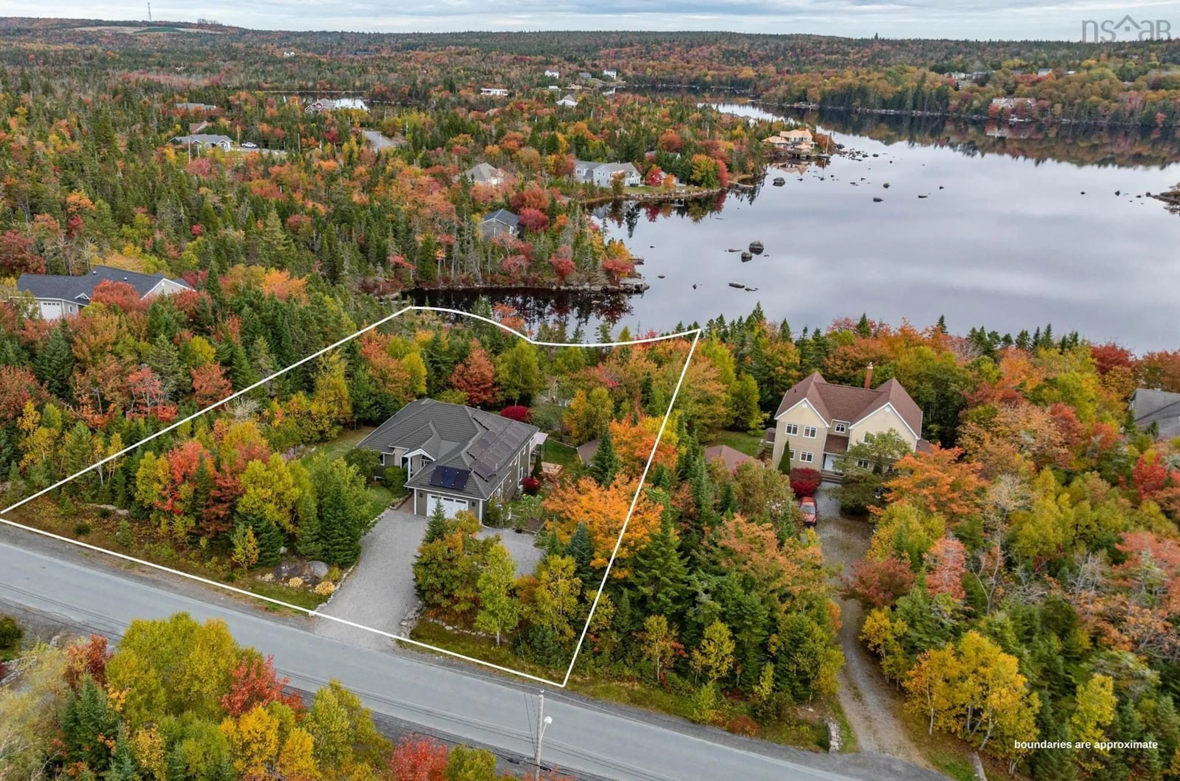 A pic from outside/outdoor area/front of a property/back of a property/a pic from drone, water/lake/river/ocean view for 123 Sarah Ingraham Dr, Williamswood Nova Scotia B3V 1N9