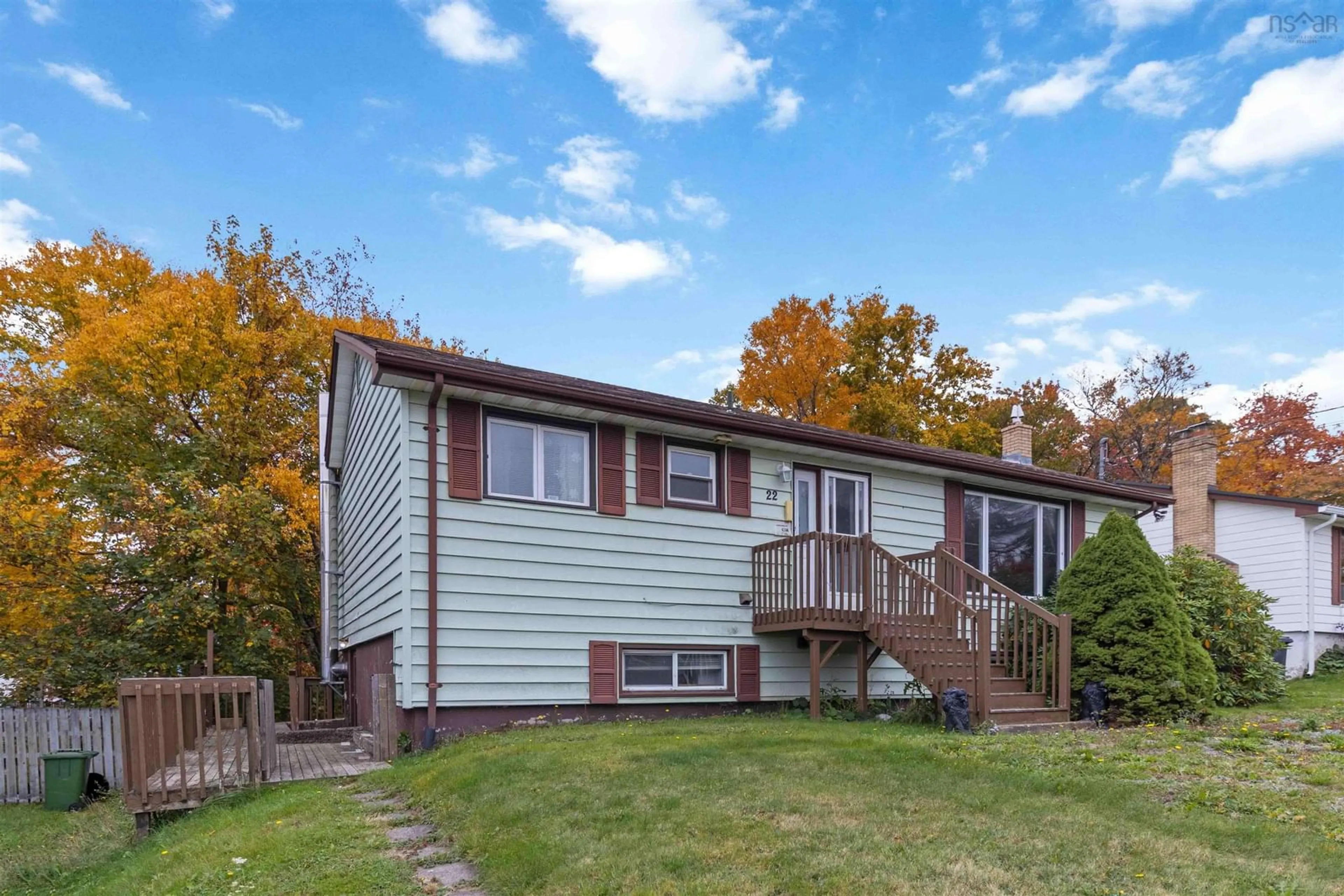 Home with vinyl exterior material, street for 22 Hilden Dr, Halifax Nova Scotia B3R 1K2