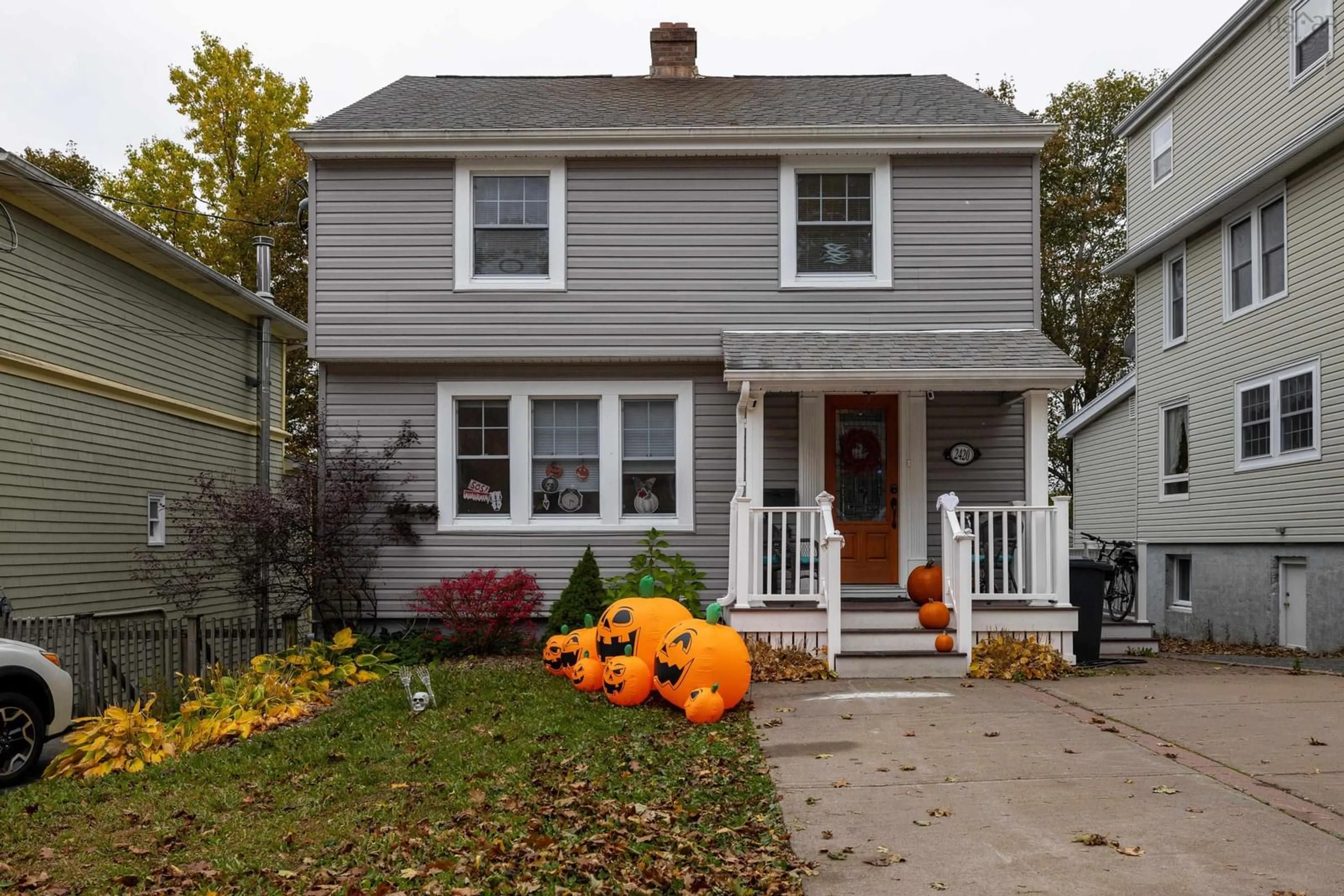 Home with vinyl exterior material, street for 2420 Westmount St, Halifax Nova Scotia B3L 3G6