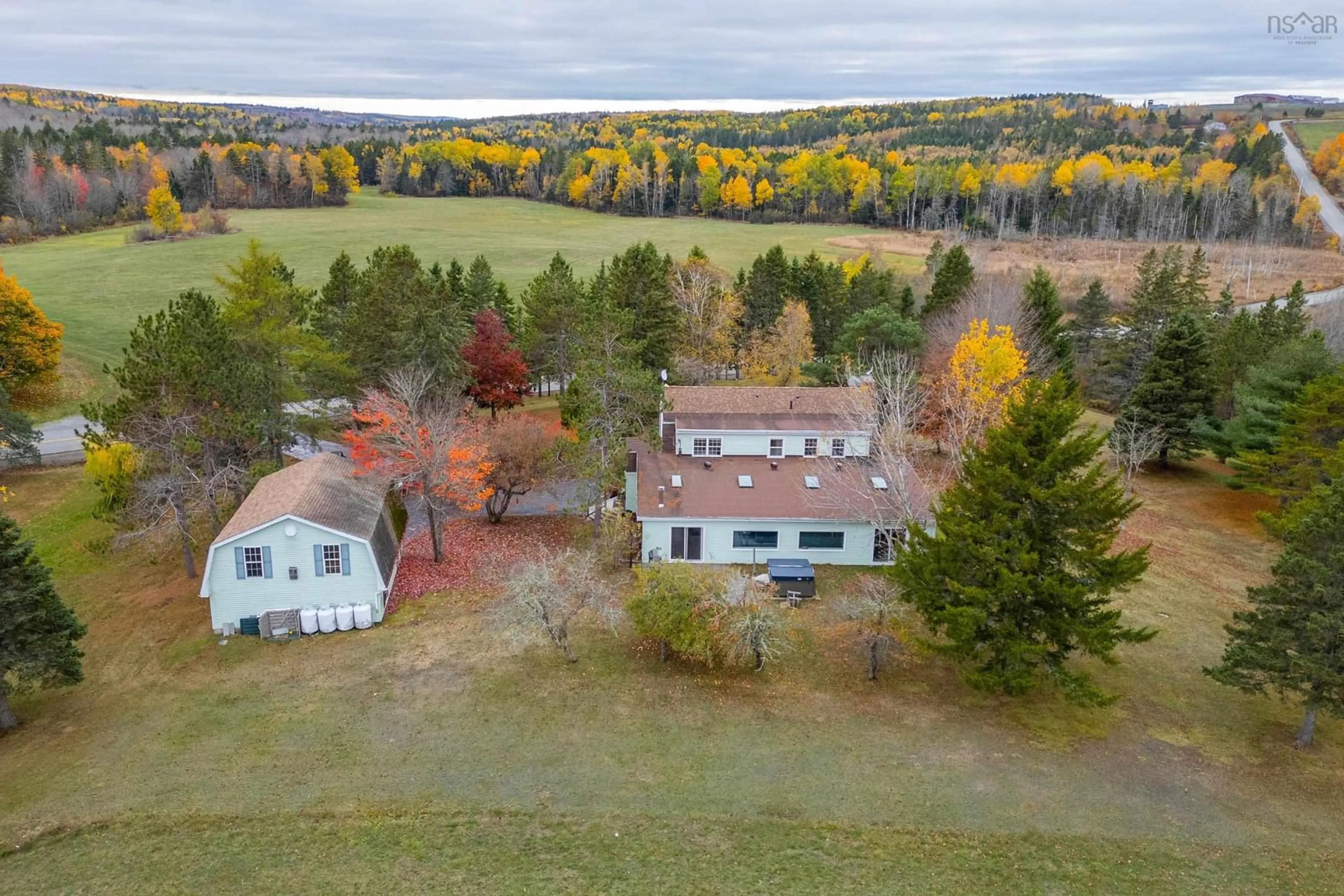 A pic from outside/outdoor area/front of a property/back of a property/a pic from drone, water/lake/river/ocean view for 1139 Windham Hill Rd, Rodney Nova Scotia B0M 1X0