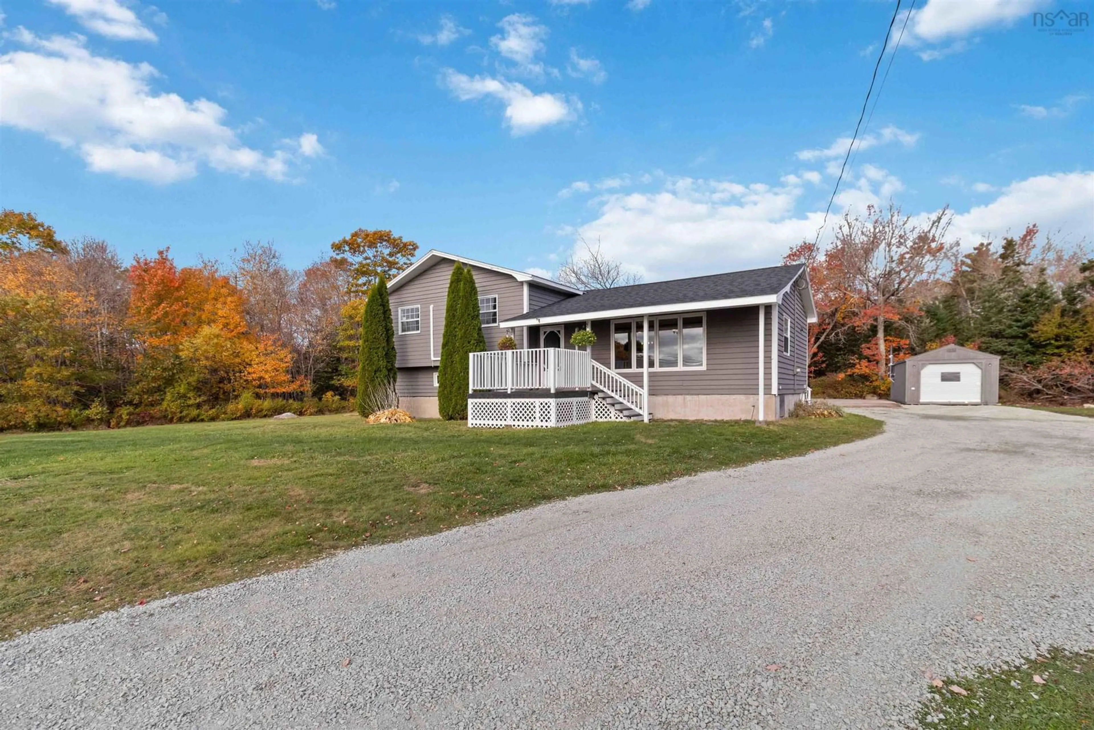 A pic from outside/outdoor area/front of a property/back of a property/a pic from drone, street for 10302 Highway 3, Port Joli Nova Scotia B0T 1S0