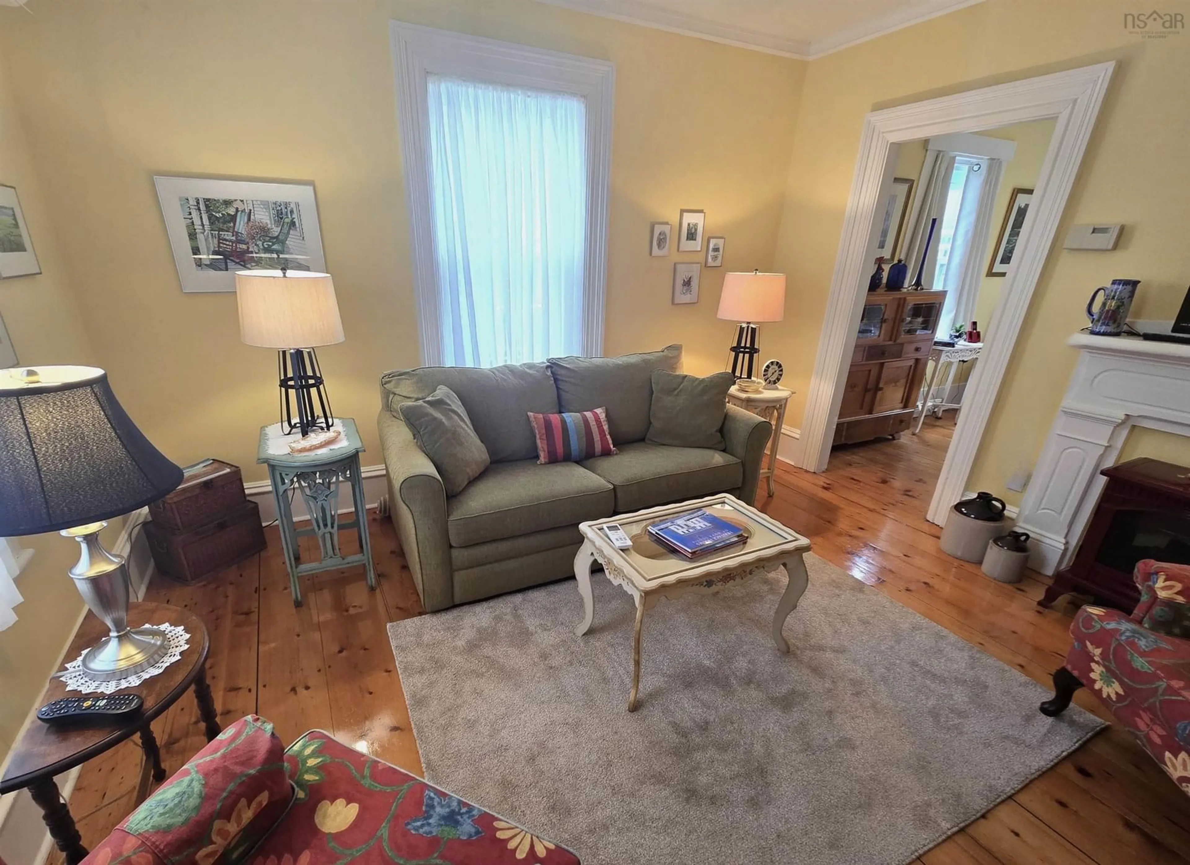 Living room with furniture, unknown for 29 School St, Mahone Bay Nova Scotia B0J 2E0