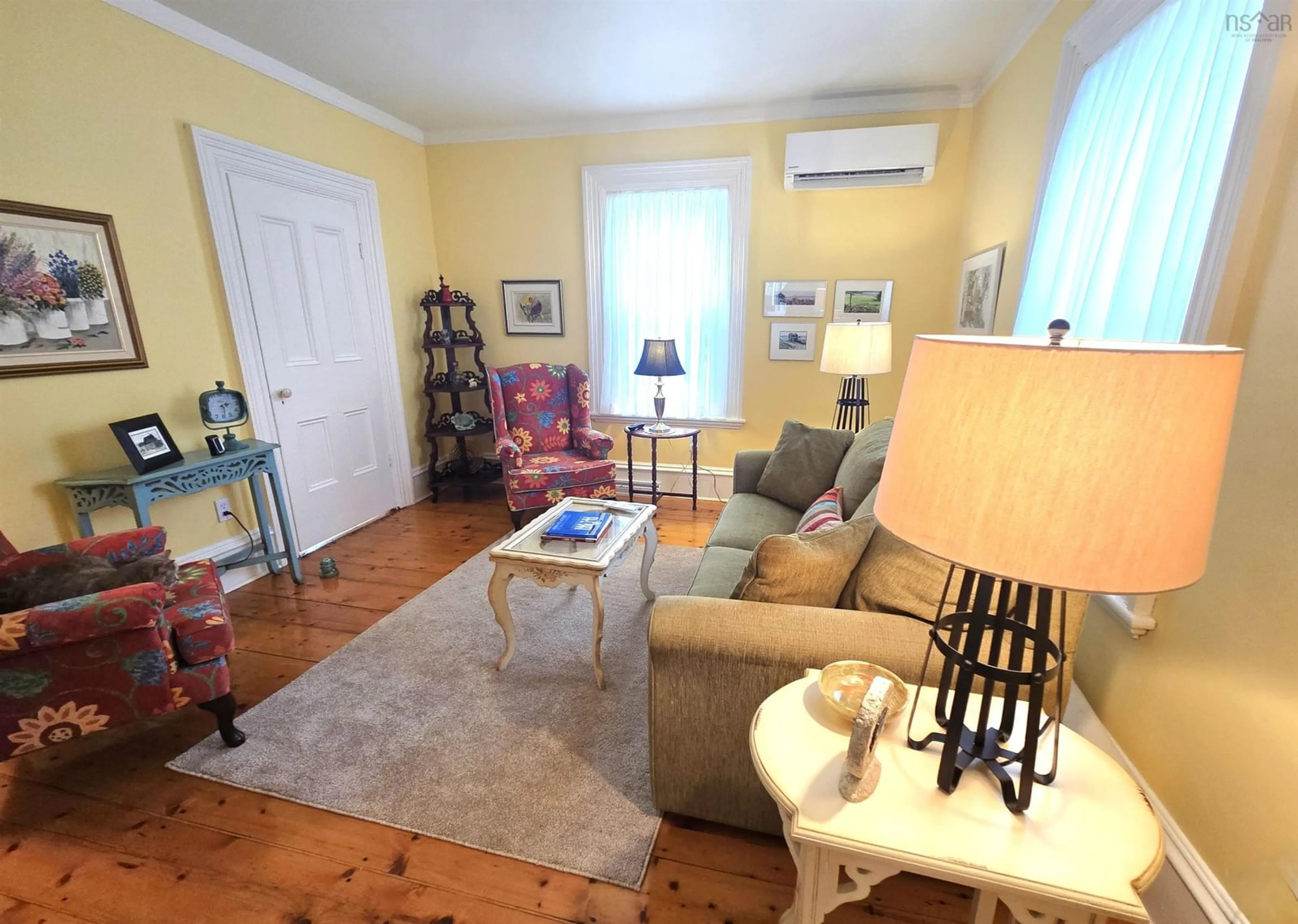 Living room with furniture, unknown for 29 School St, Mahone Bay Nova Scotia B0J 2E0