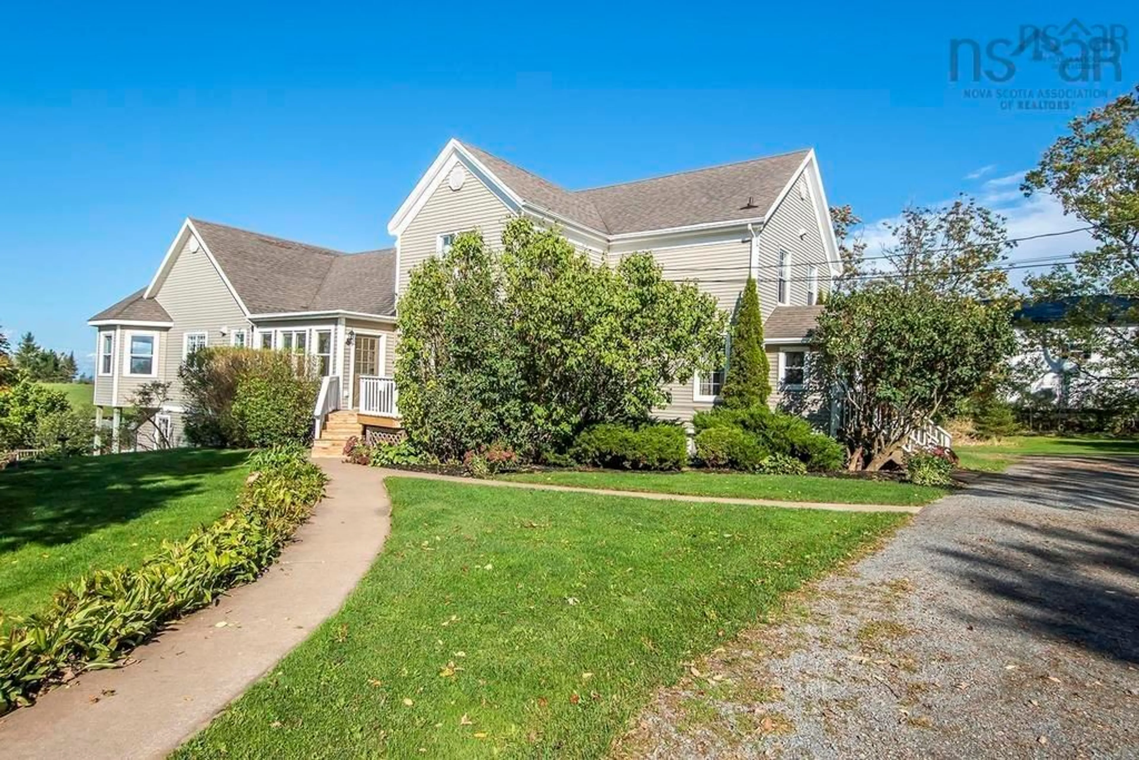 A pic from outside/outdoor area/front of a property/back of a property/a pic from drone, unknown for 53 King St, Hortonville Nova Scotia B4P 2R3
