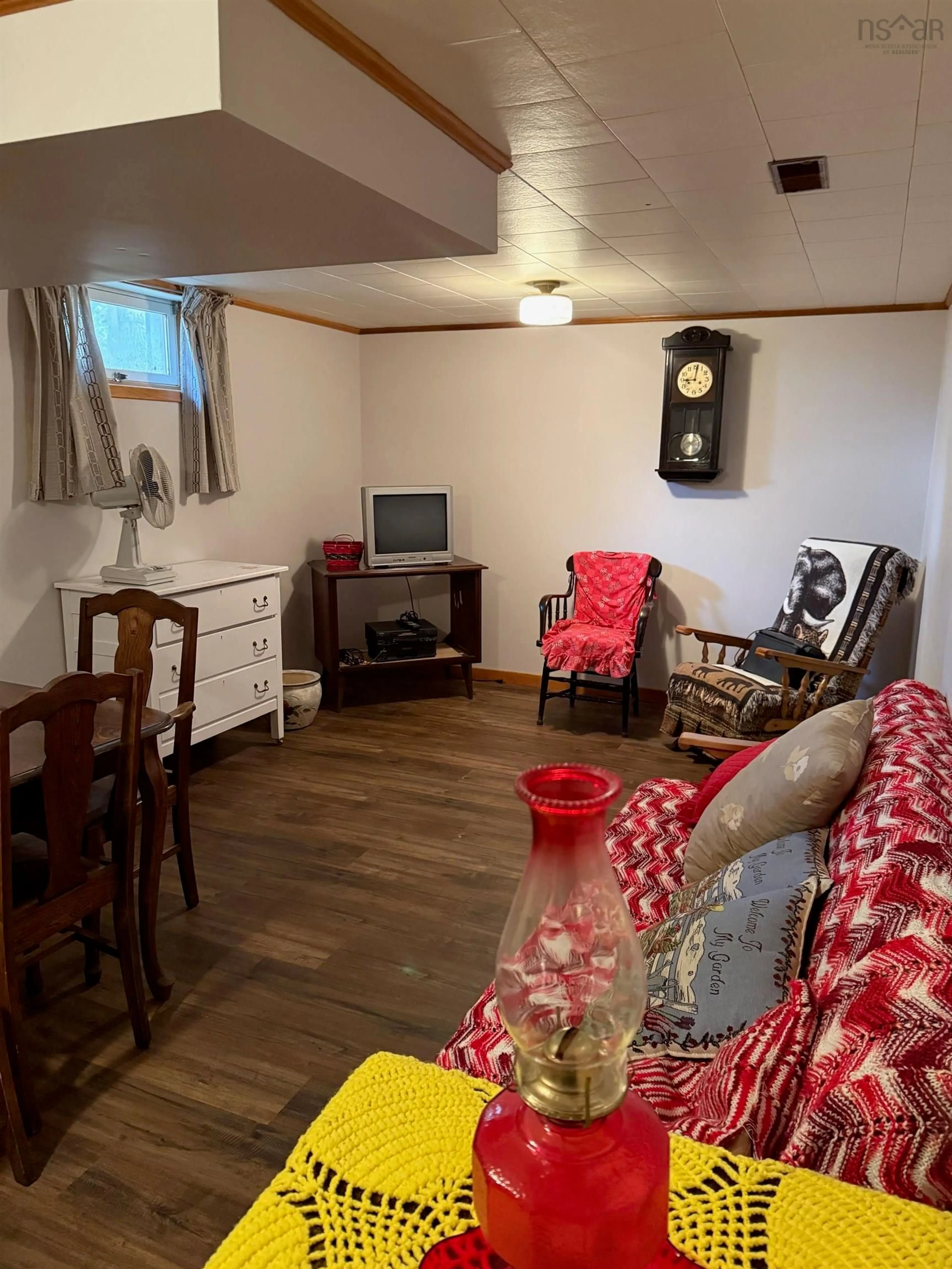 Living room with furniture, wood/laminate floor for 44 Pinehurst Ave, Bridgewater Nova Scotia B4V 3A4