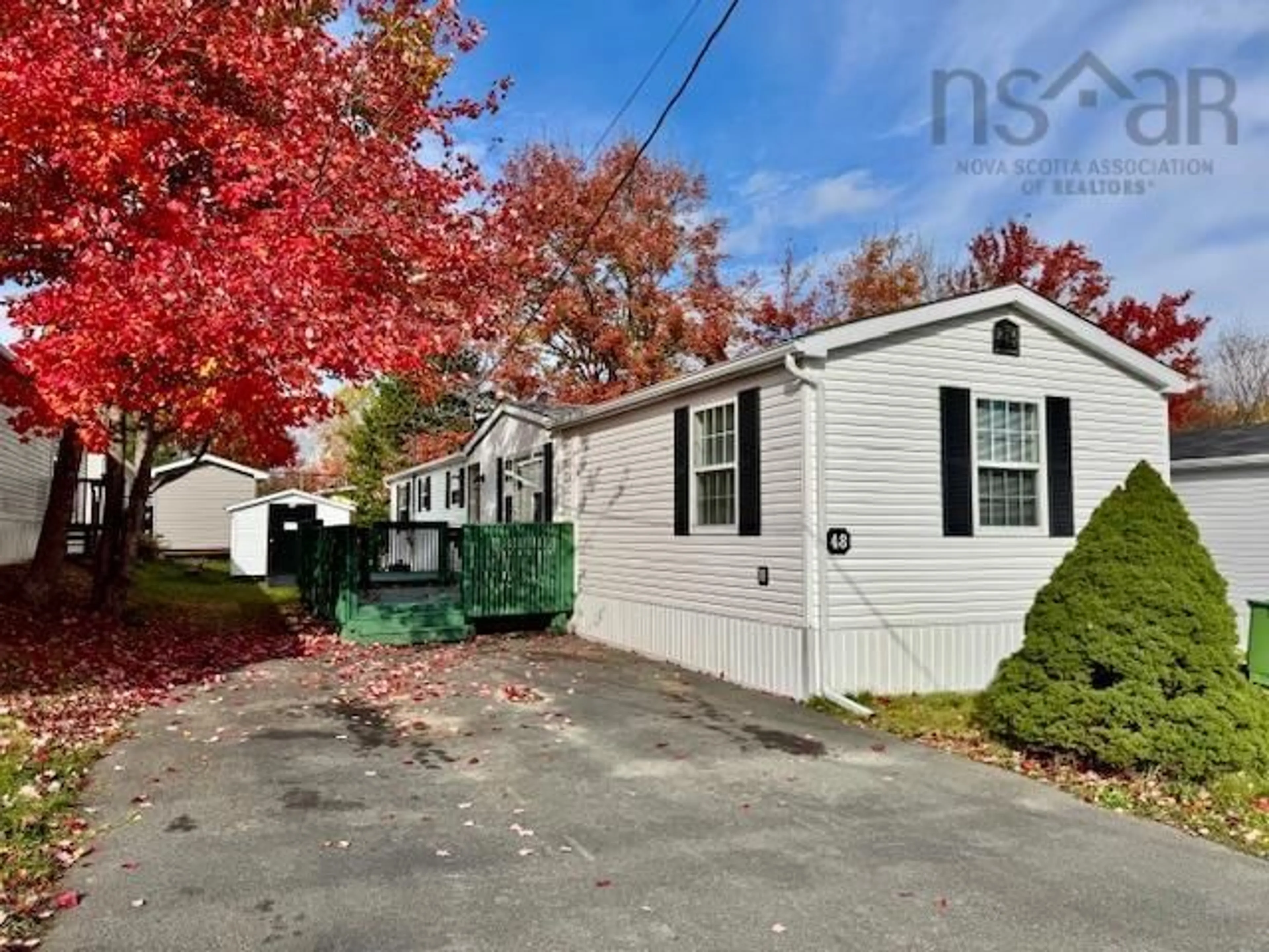 Home with vinyl exterior material, street for 48 Stanley St, Middle Sackville Nova Scotia B4E 1E9