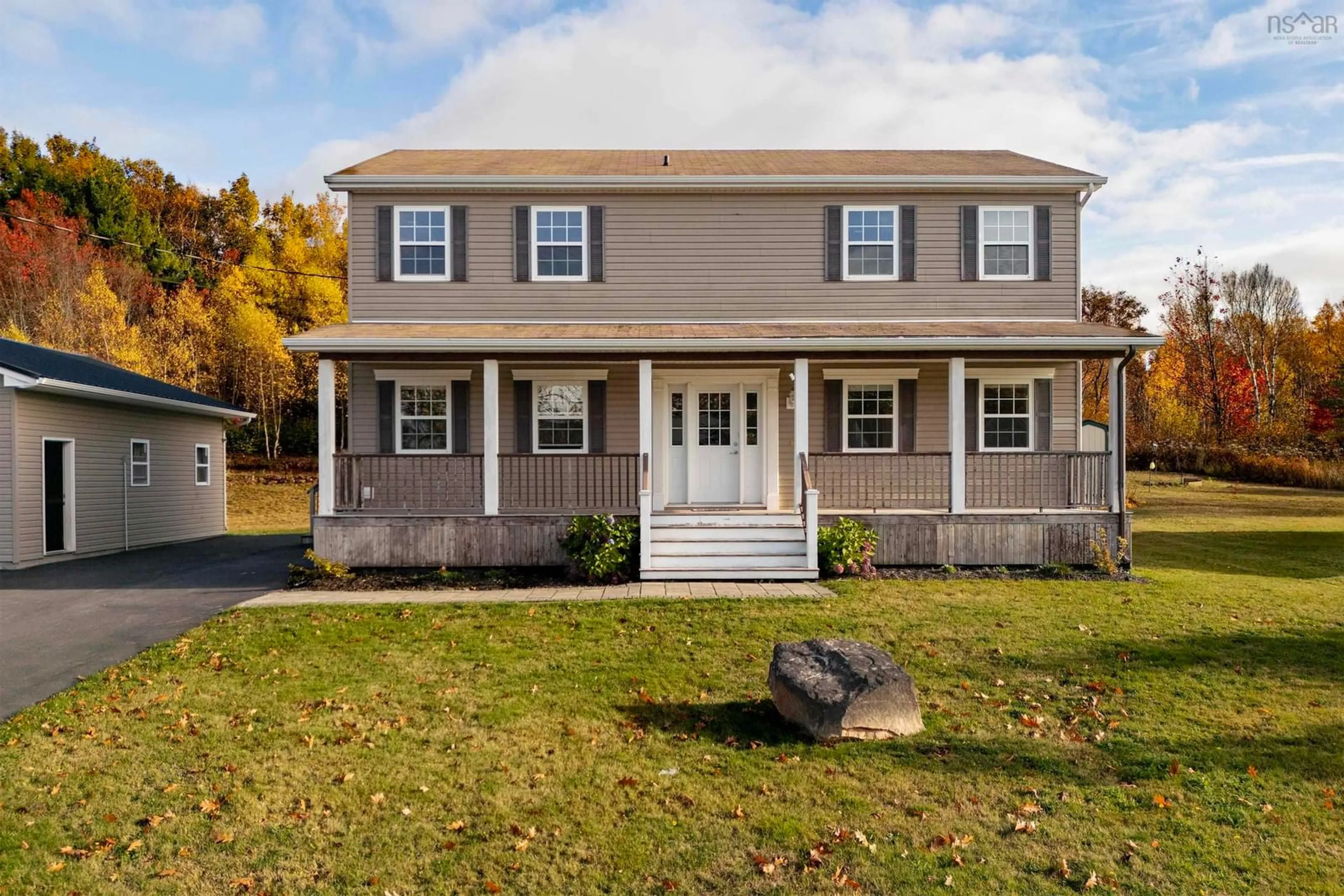 Home with vinyl exterior material, street for 25 Brownell Ave, Amherst Nova Scotia B4H 1Z8