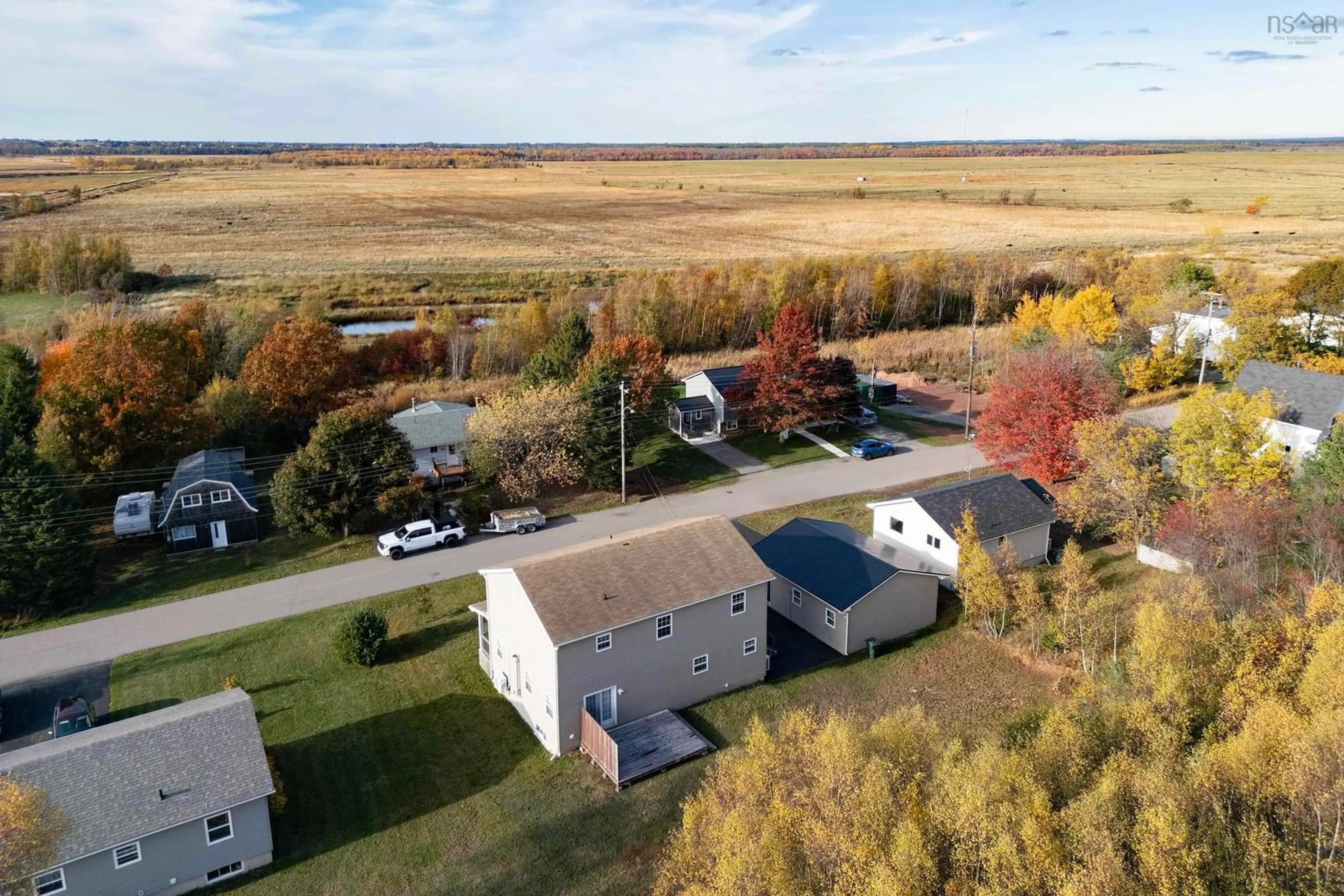 A pic from outside/outdoor area/front of a property/back of a property/a pic from drone, water/lake/river/ocean view for 25 Brownell Ave, Amherst Nova Scotia B4H 1Z8