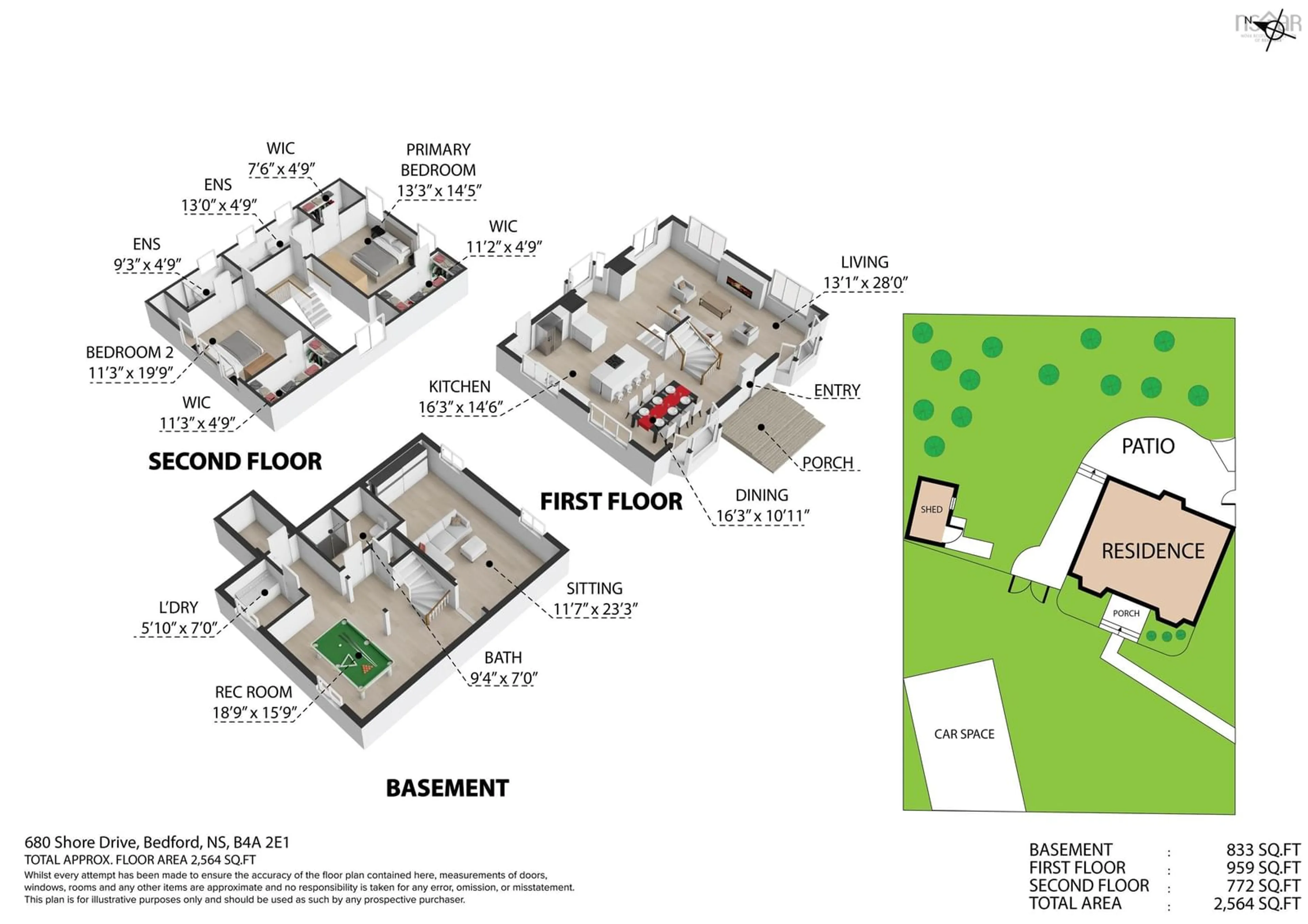 Floor plan for 680 Shore Dr, Bedford Nova Scotia B4A 2E1