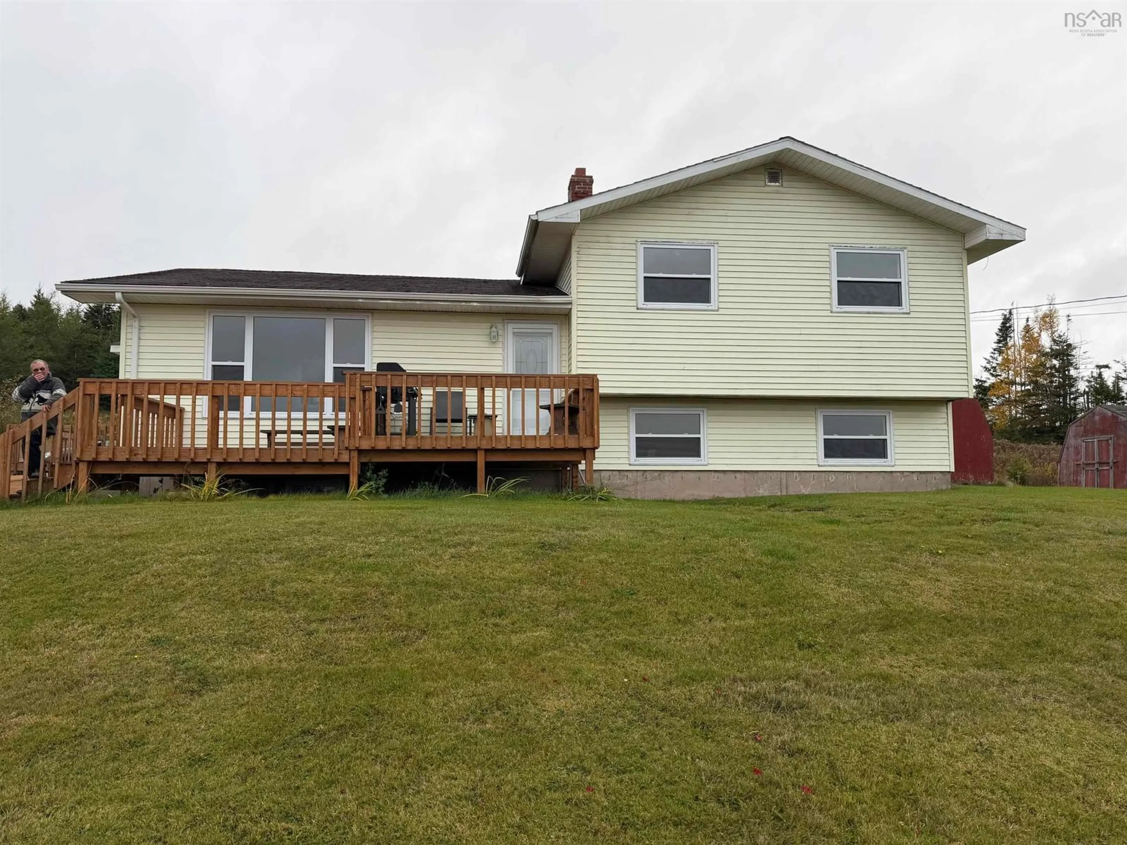 A pic from outside/outdoor area/front of a property/back of a property/a pic from drone, unknown for 7900 Upper Grand Mira Rd, Grand Mira North Nova Scotia B1K 1L9