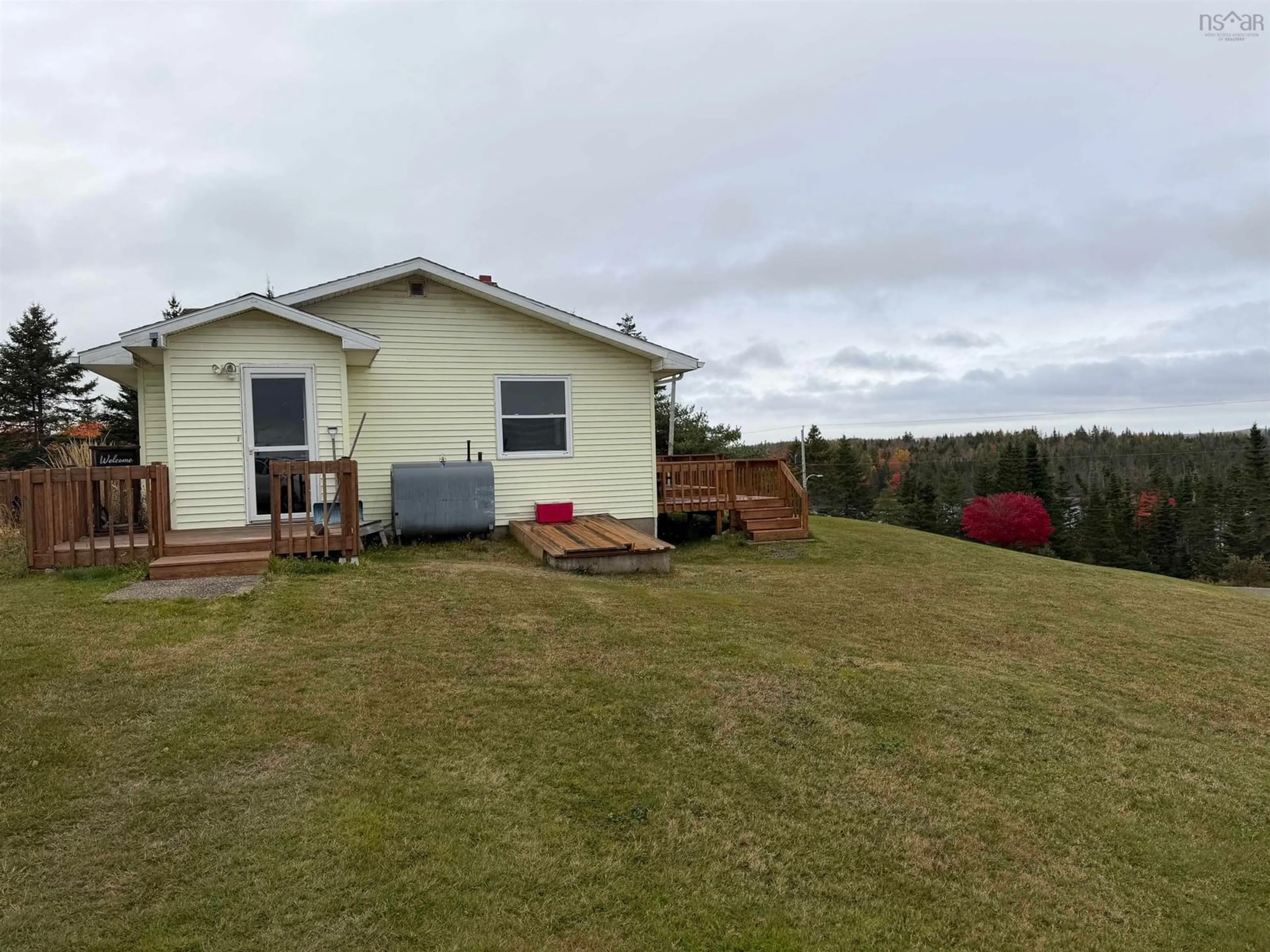 A pic from outside/outdoor area/front of a property/back of a property/a pic from drone, unknown for 7900 Upper Grand Mira Rd, Grand Mira North Nova Scotia B1K 1L9
