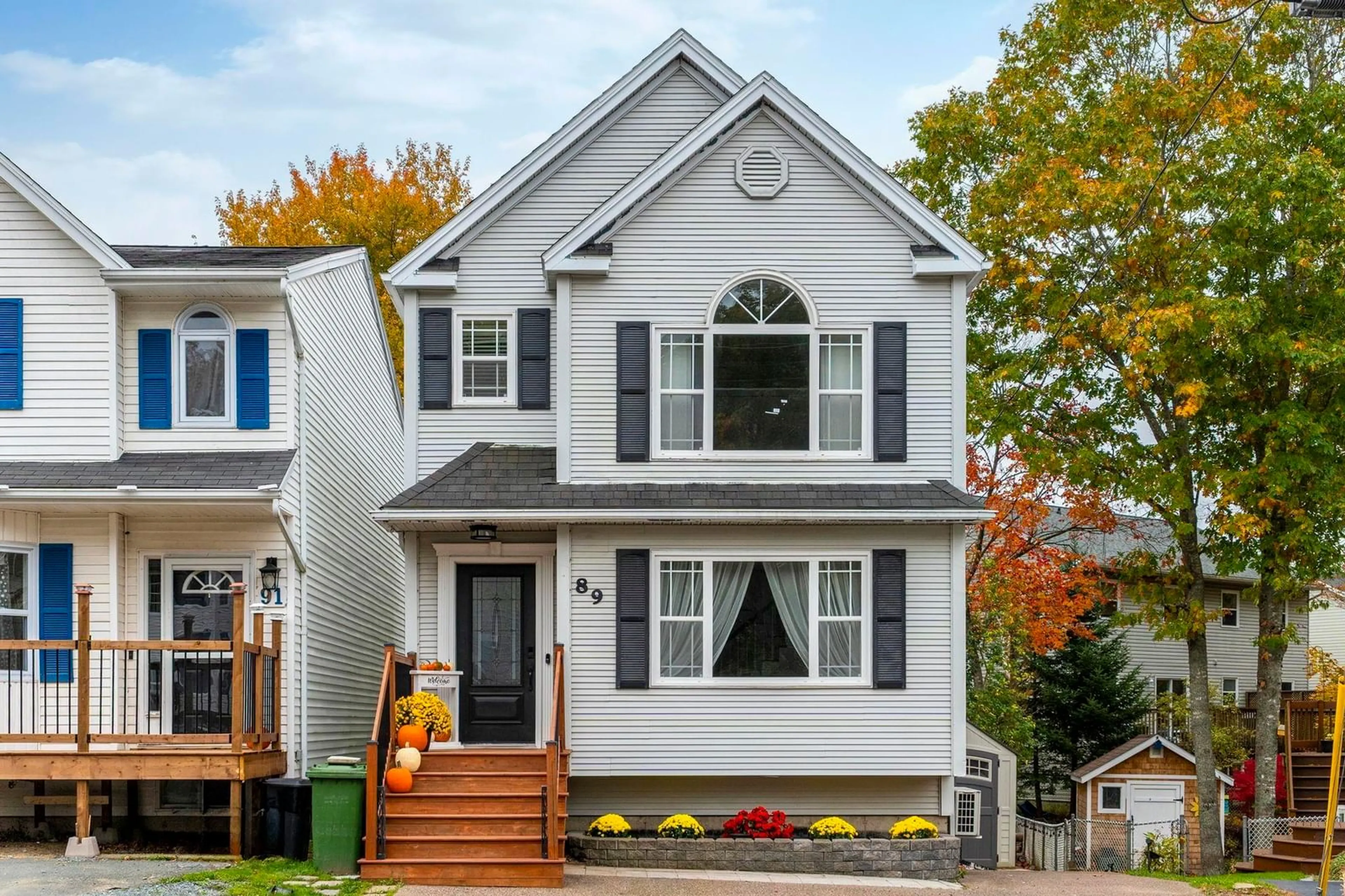 Home with vinyl exterior material, street for 89 Duffus Dr, Bedford Nova Scotia B4A 3T9