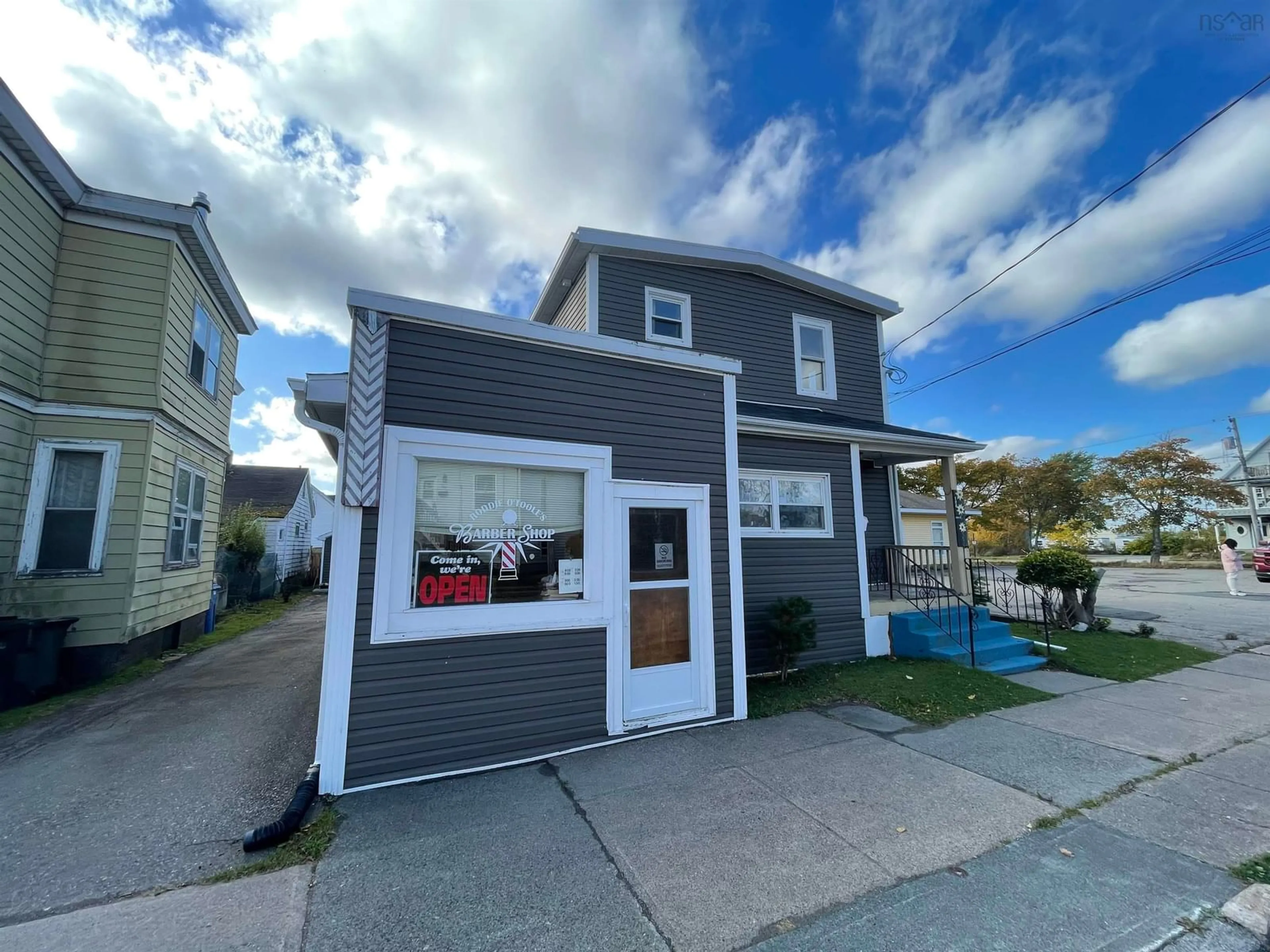 Home with vinyl exterior material, street for 180 Inglis St #B, Sydney Nova Scotia B1P 1X2
