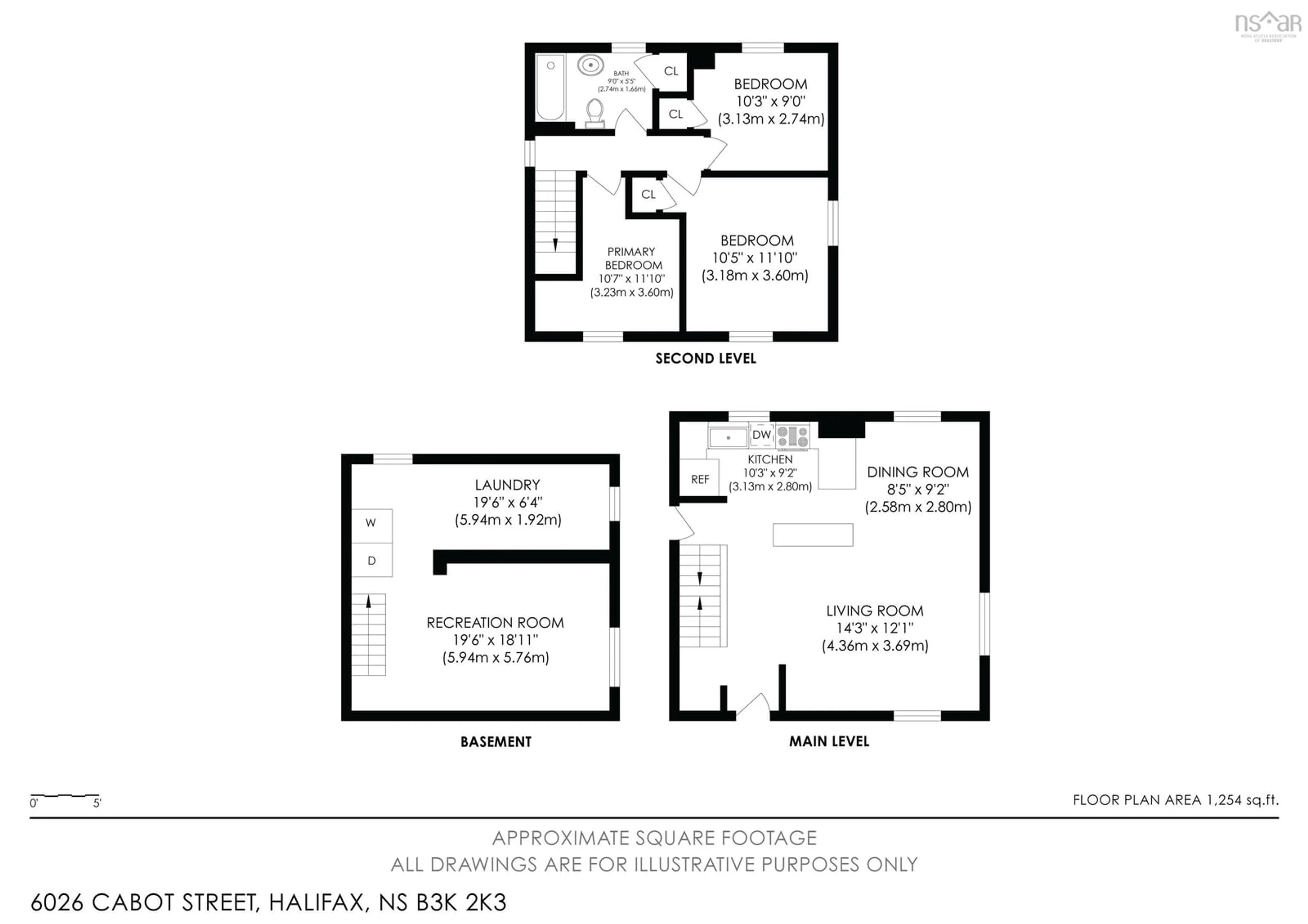 Floor plan for 6026 Cabot St, Halifax Nova Scotia B3K 2K3
