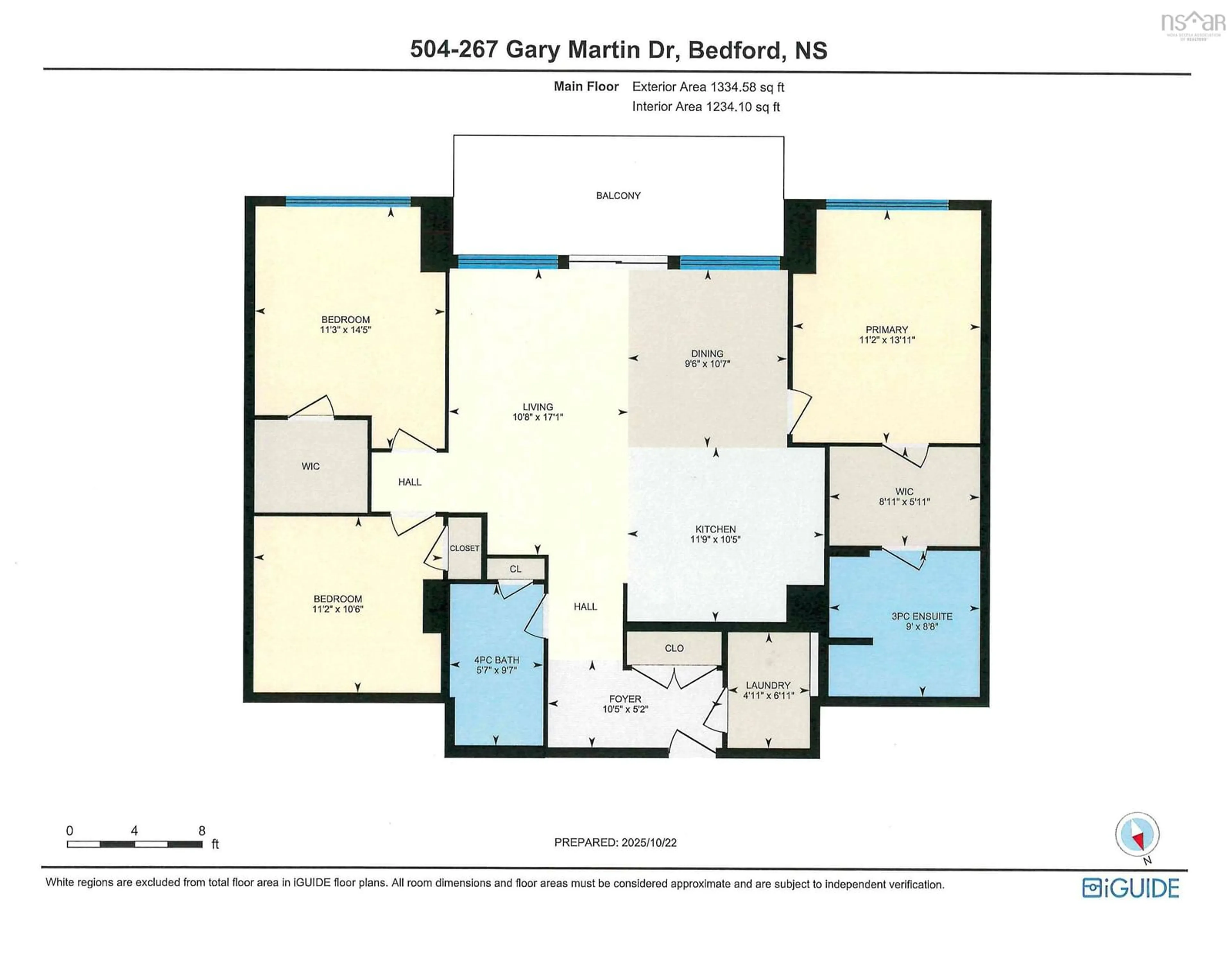 Floor plan for 267 Gary Martin Dr #504, Bedford Nova Scotia B4B 0P5
