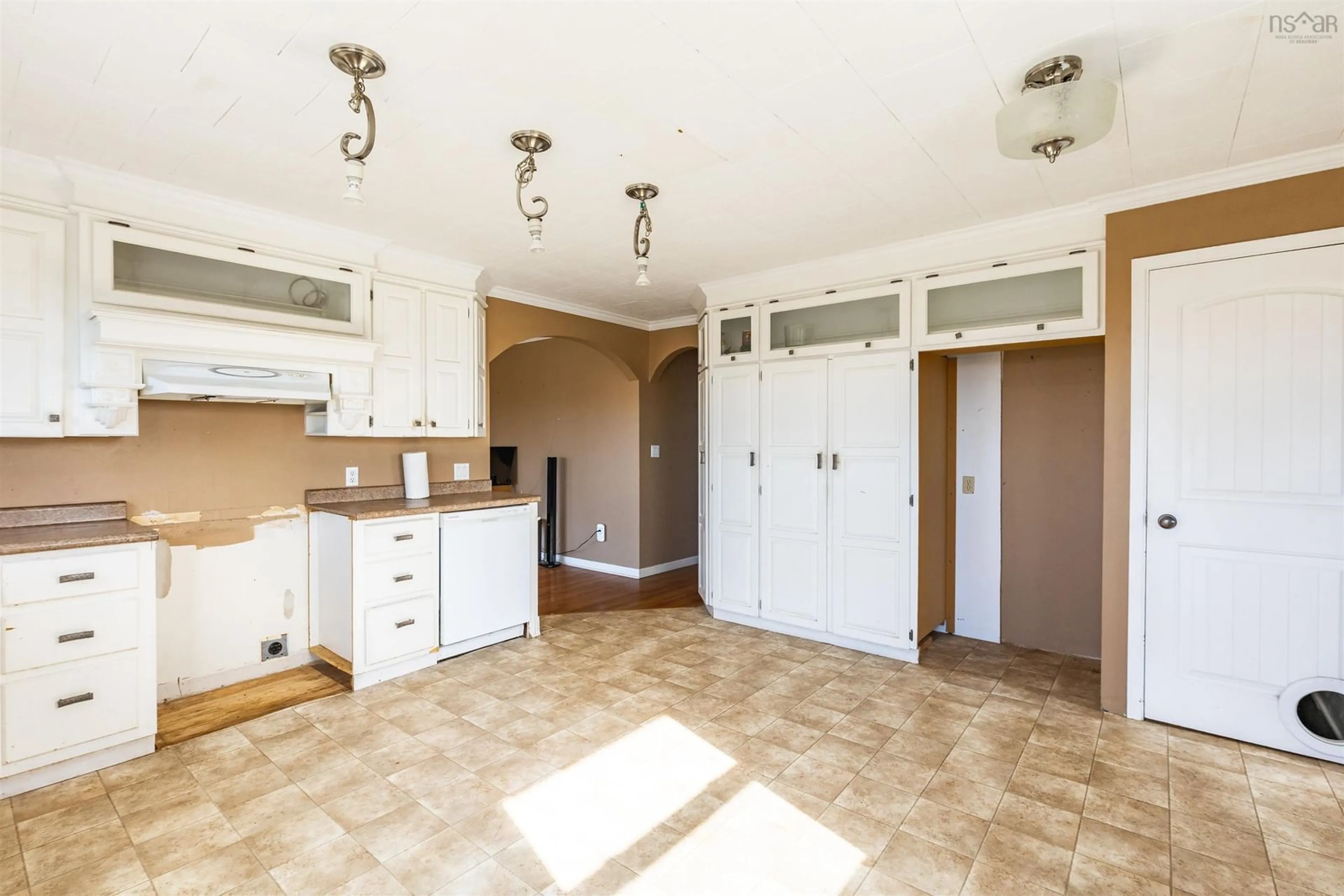 Open concept kitchen, ceramic/tile floor for 228 Common Cross Rd, Saulnierville Nova Scotia B0W 2Z0