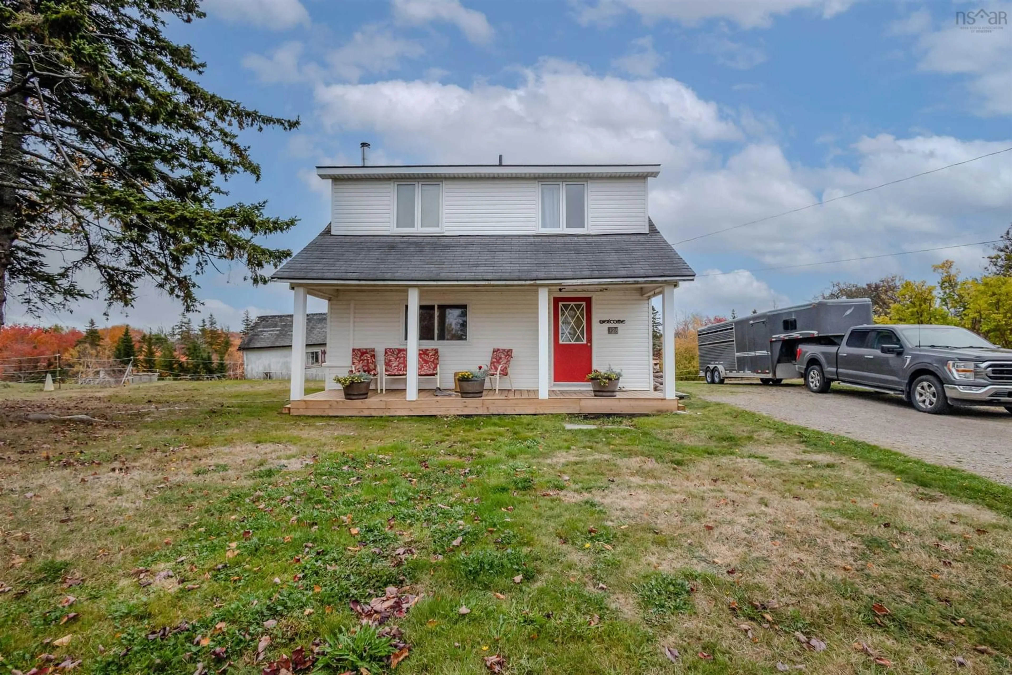 A pic from outside/outdoor area/front of a property/back of a property/a pic from drone, street for 328 Brickyard Rd, Cape Breton Nova Scotia B1K 2R7
