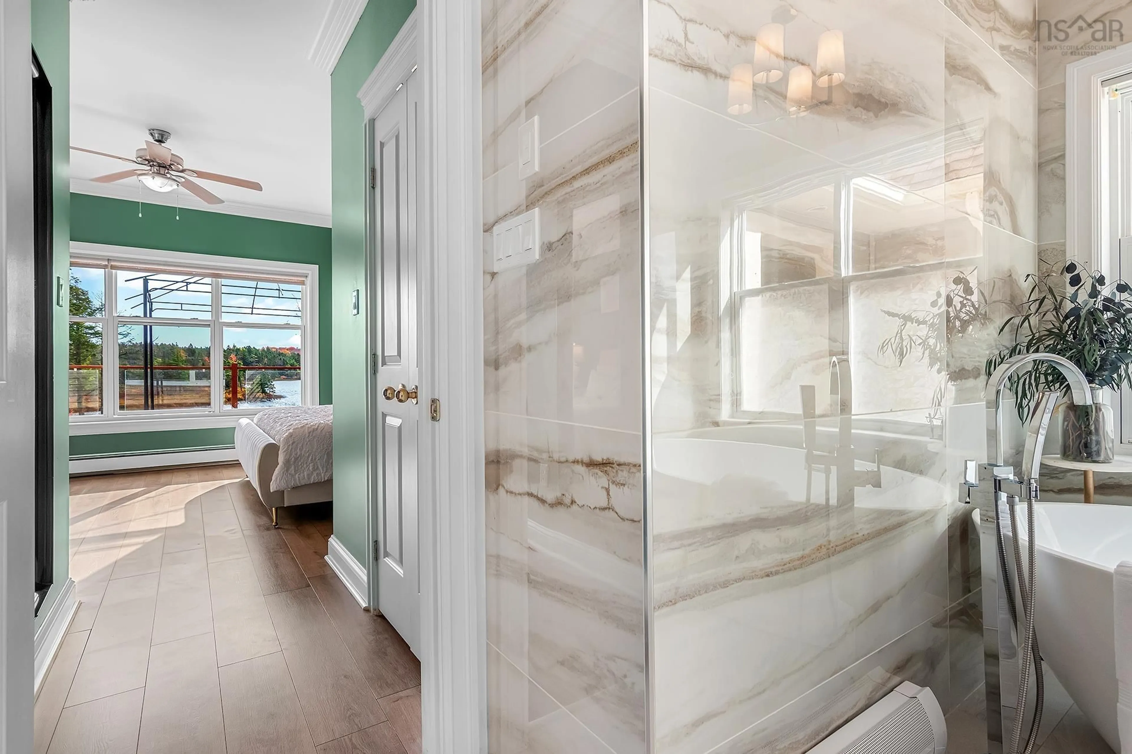 Contemporary bathroom, ceramic/tile floor for 20 Reining Way, Hammonds Plains Nova Scotia B4B 2B7