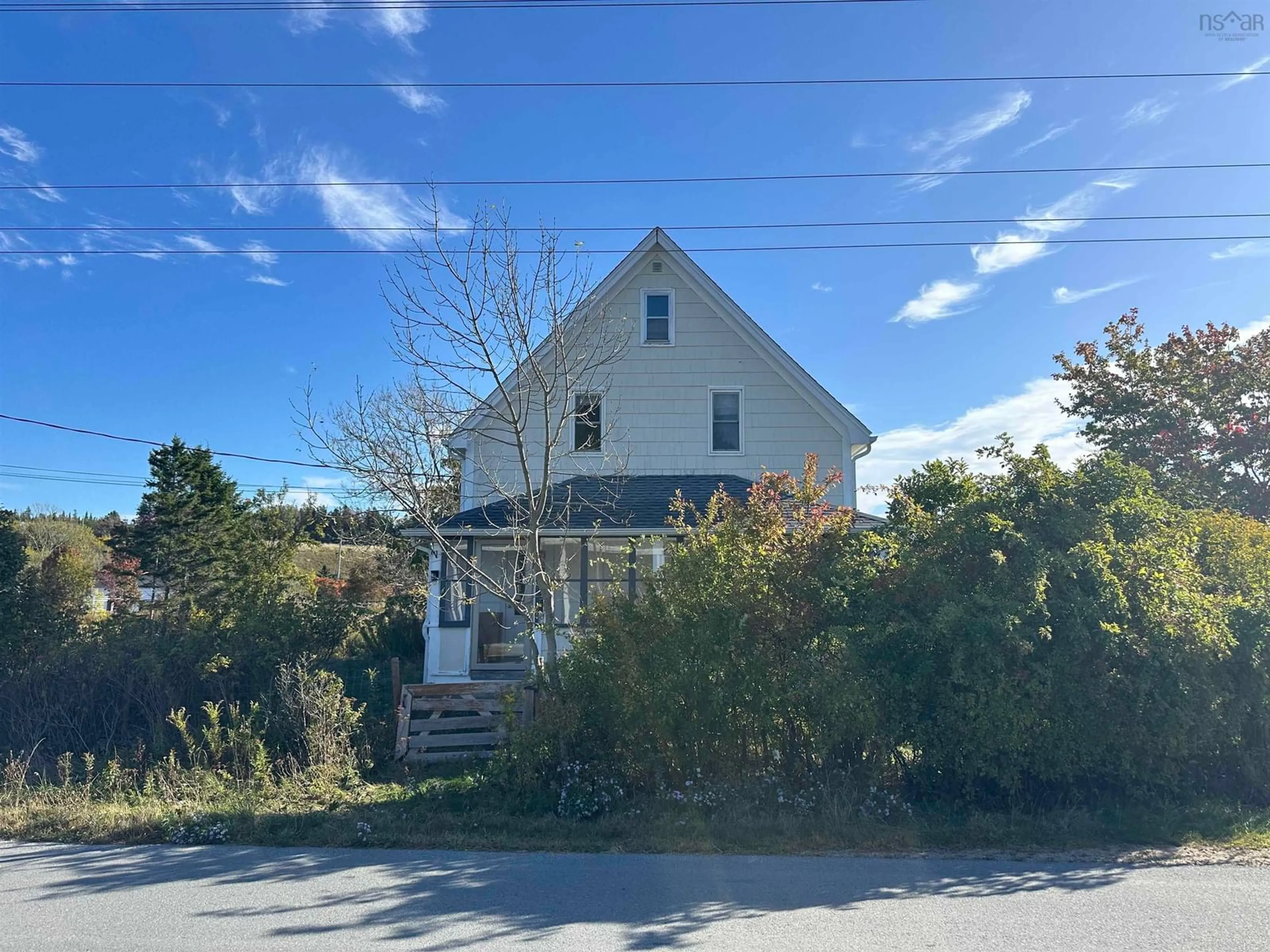 A pic from outside/outdoor area/front of a property/back of a property/a pic from drone, street for 41 New Harbour Rd, Blandford Nova Scotia B0J 1T0