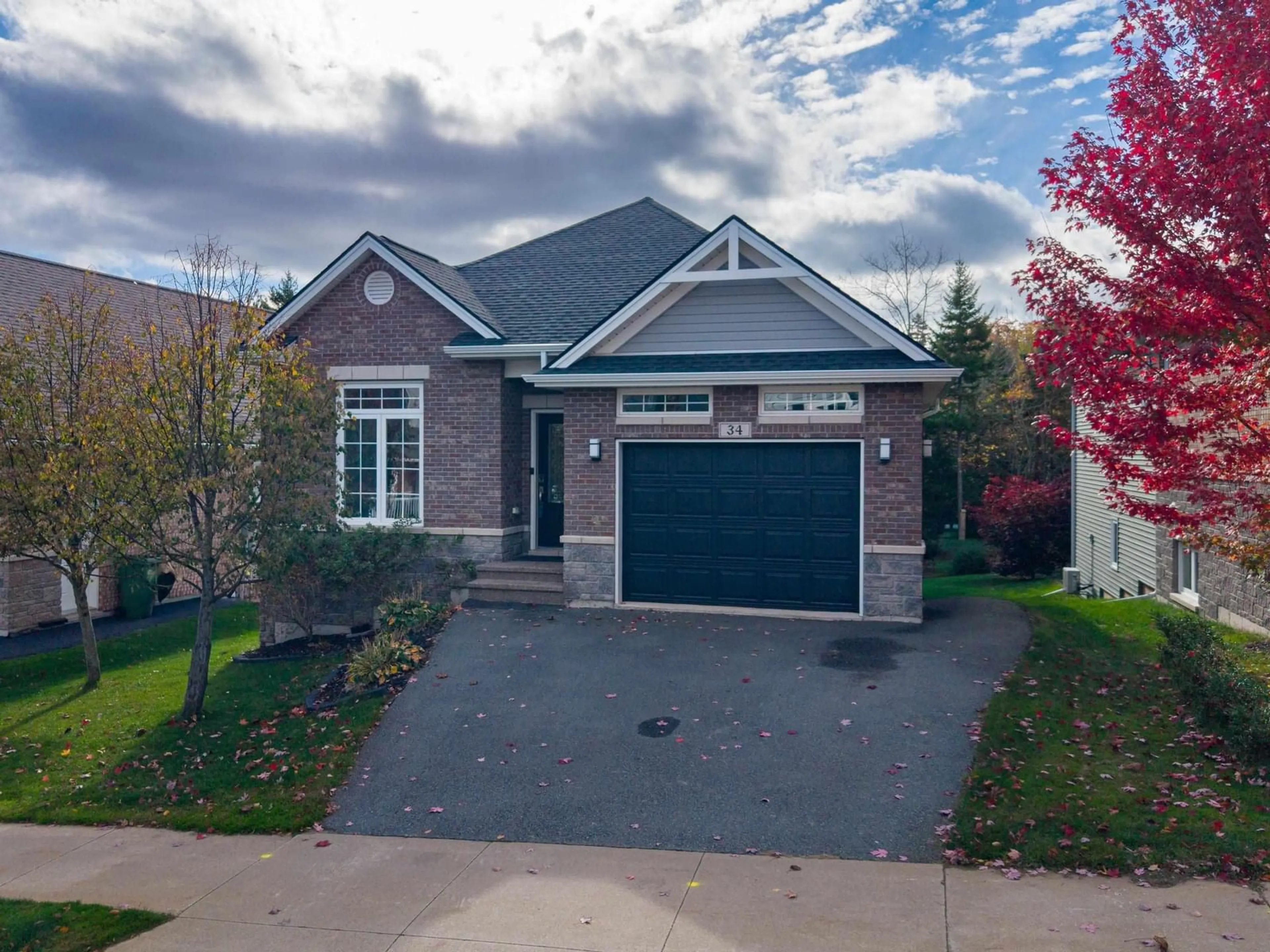 Home with brick exterior material, street for 34 Krause Crt, Dartmouth Nova Scotia B2W 0K9