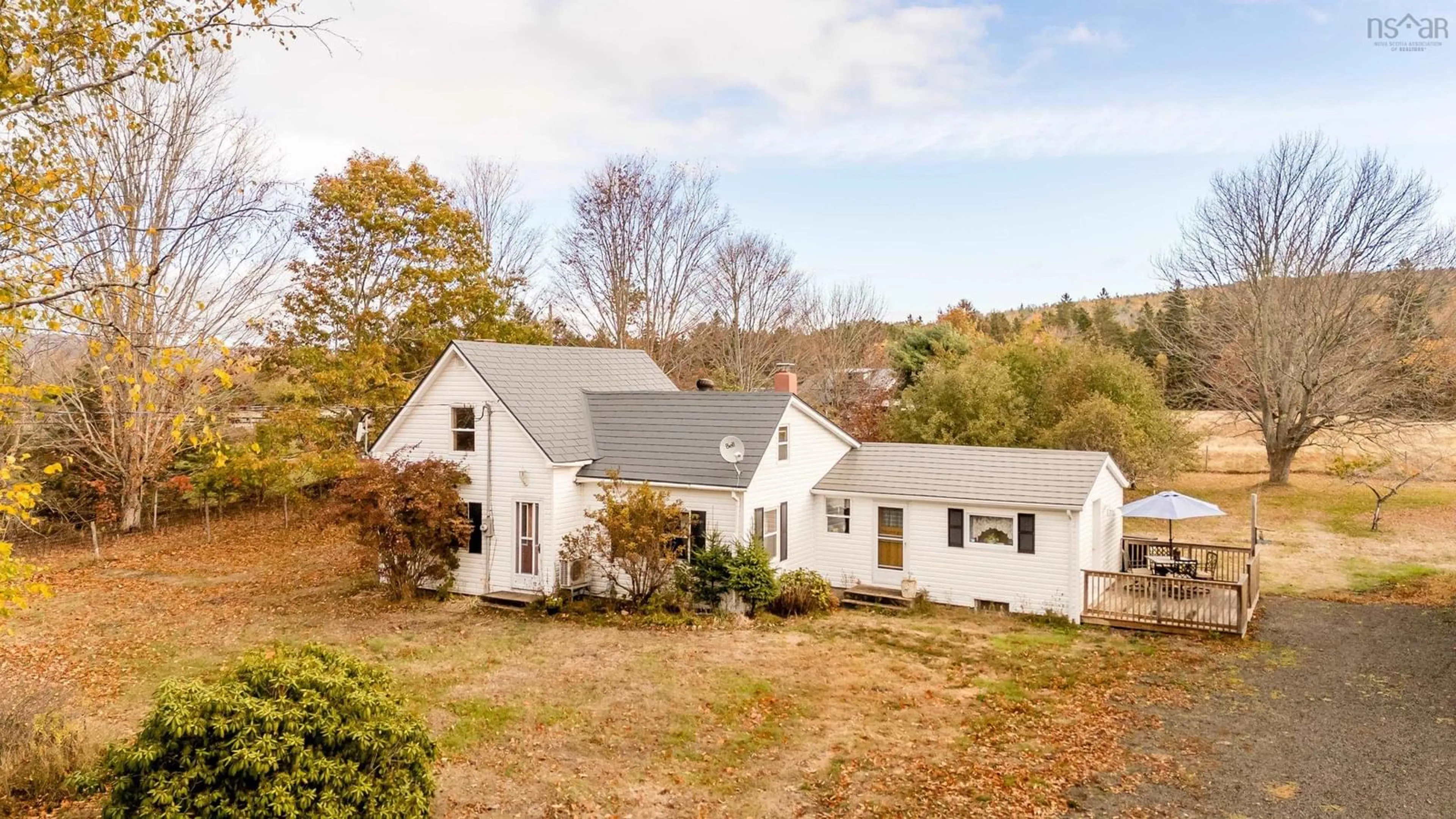 A pic from outside/outdoor area/front of a property/back of a property/a pic from drone, street for 1546 Spurr Rd, Round Hill Nova Scotia B0S 1C0