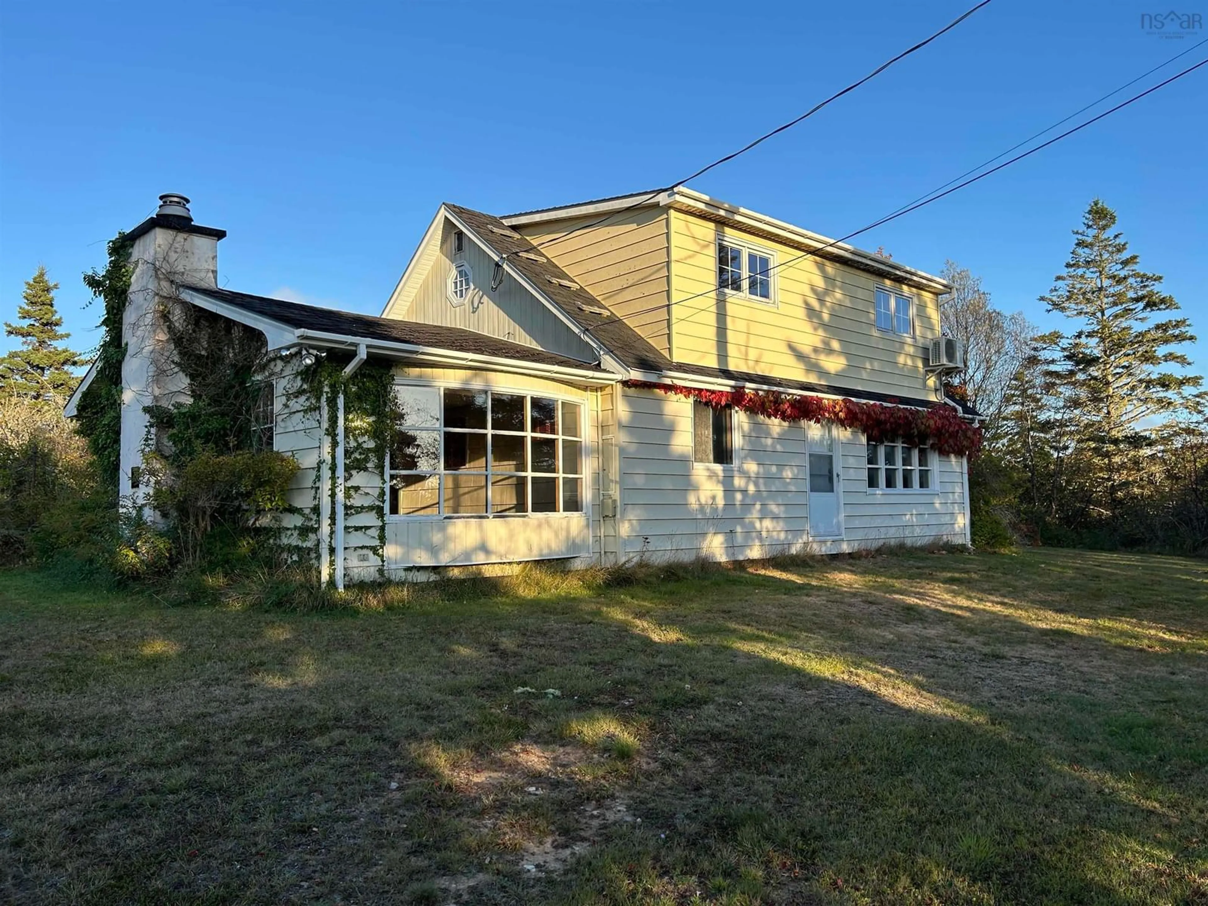 A pic from outside/outdoor area/front of a property/back of a property/a pic from drone, building for 7532 Highwy 3, Upper Woods Harbour Nova Scotia B0W 2E0