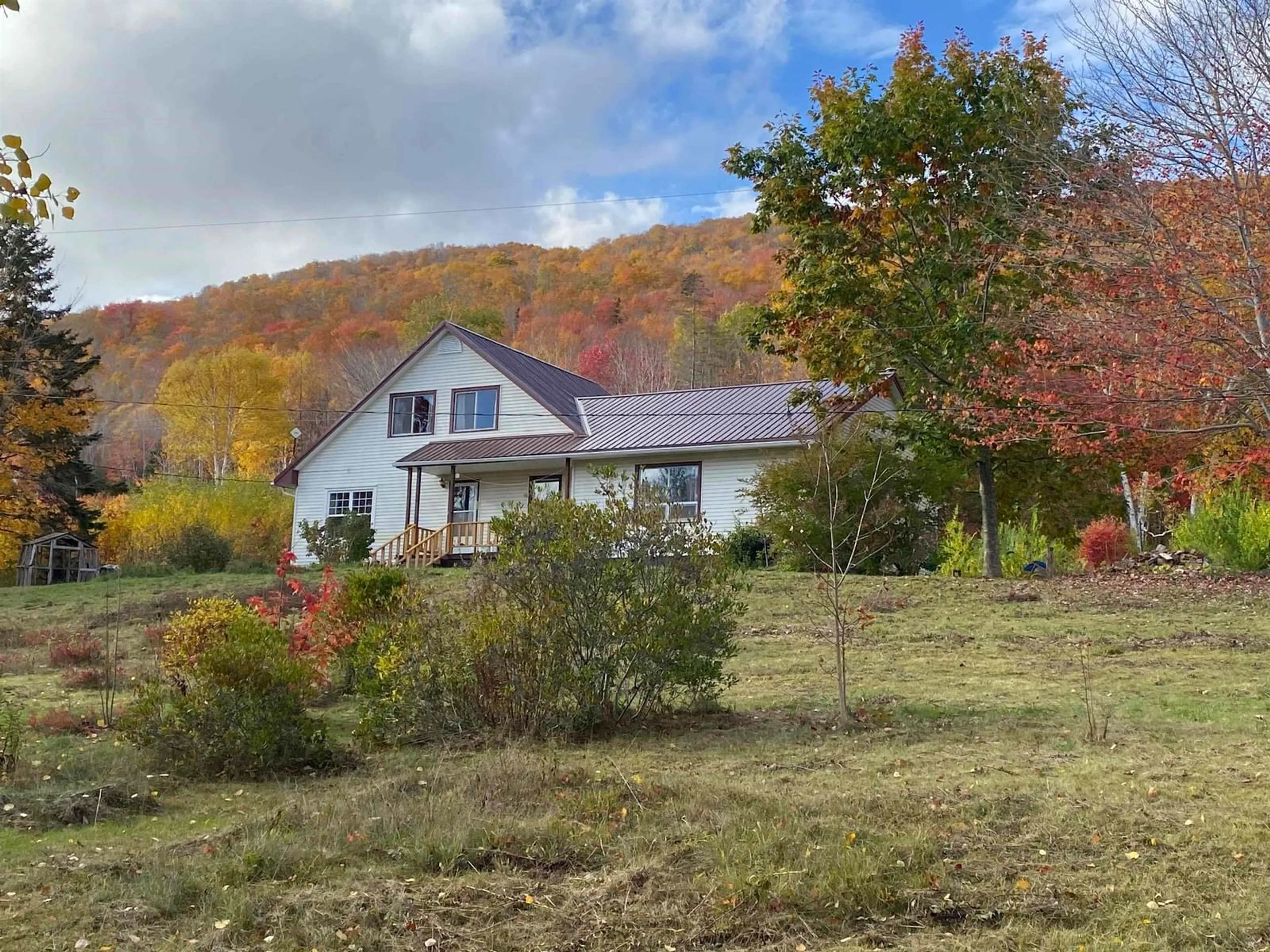A pic from outside/outdoor area/front of a property/back of a property/a pic from drone, mountain view for 10783 Highway 105, Aberdeen Nova Scotia B0E 3M0