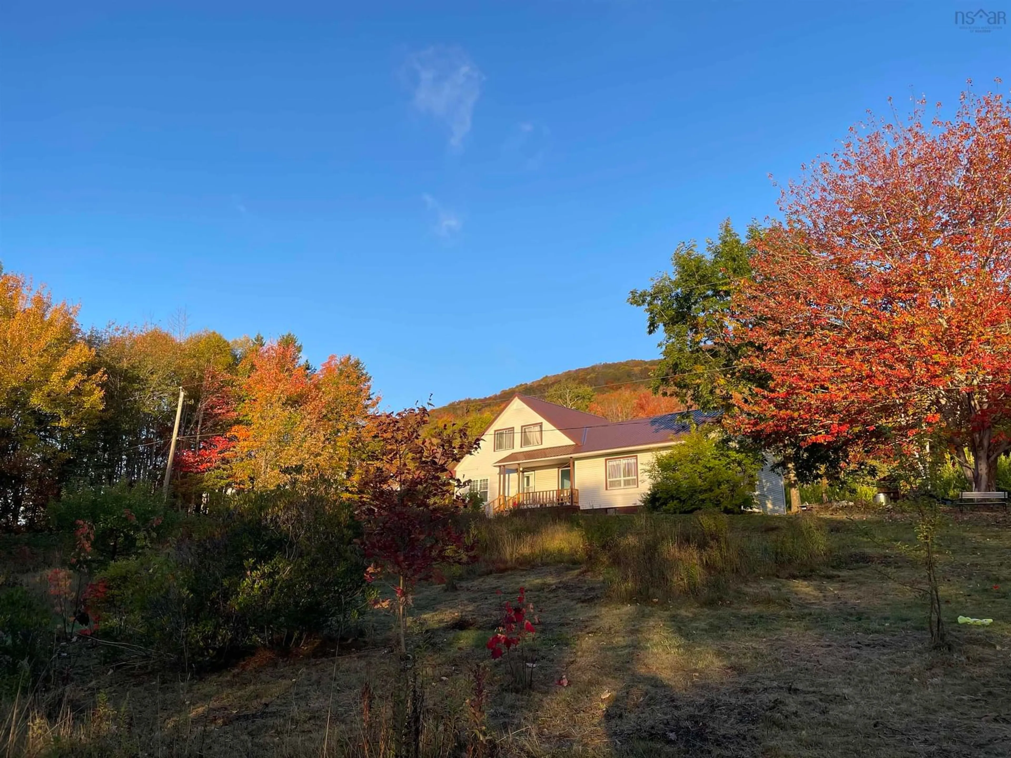 A pic from outside/outdoor area/front of a property/back of a property/a pic from drone, unknown for 10783 Highway 105, Aberdeen Nova Scotia B0E 3M0