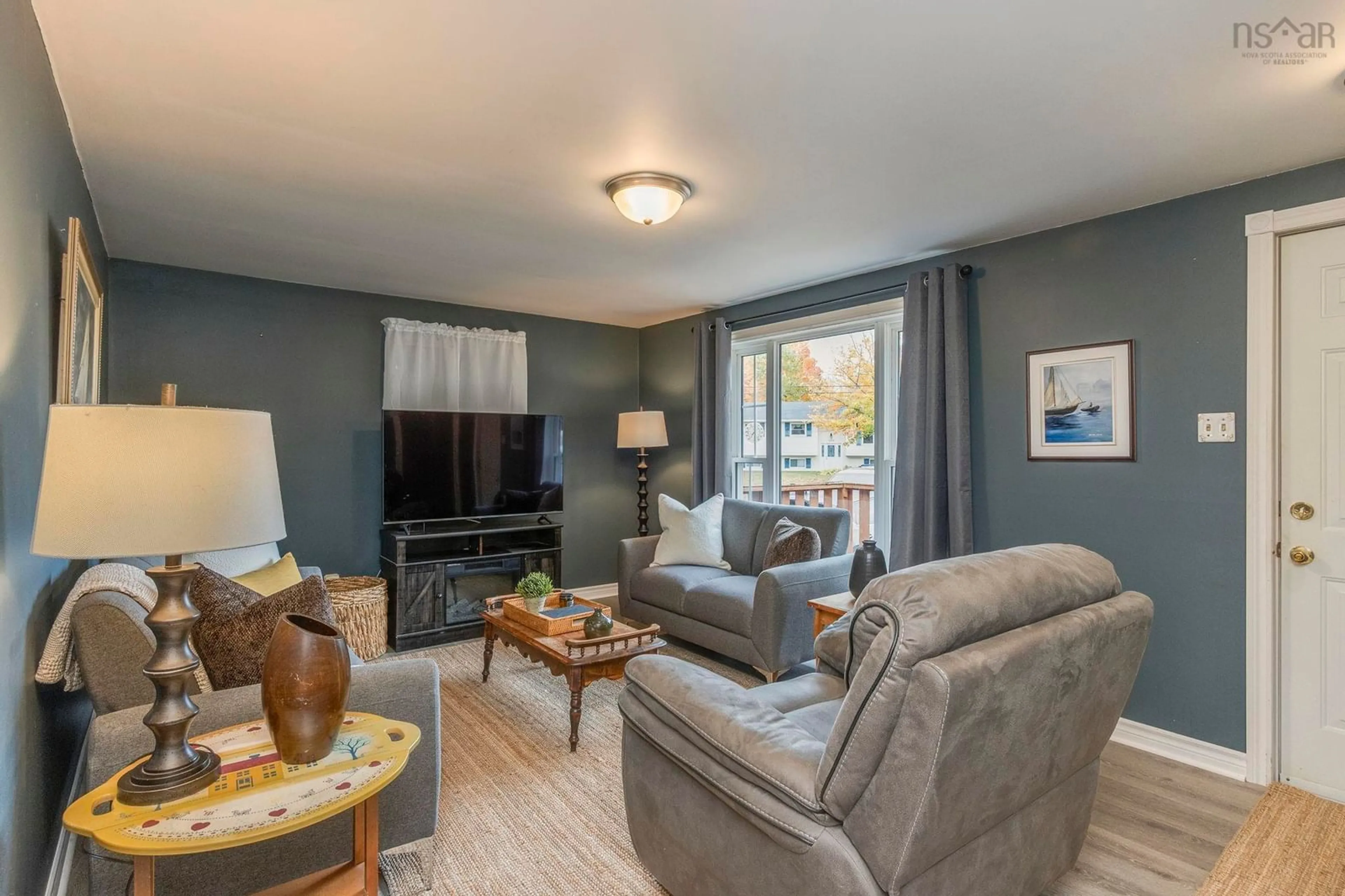 Living room with furniture, unknown for 1003 Lydiard Rd, Centreville Nova Scotia B0P 1J0