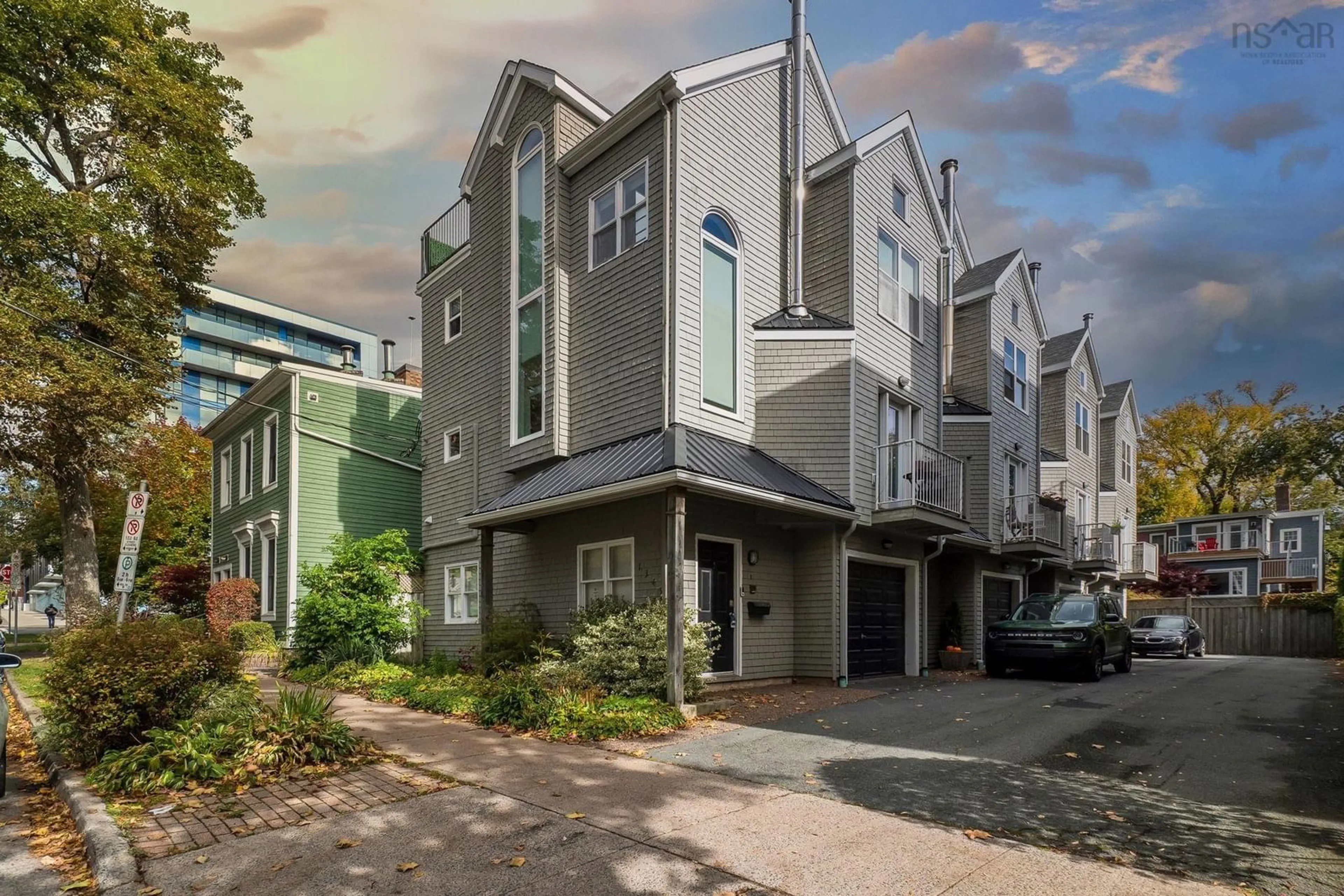 Home with vinyl exterior material, street for 1345 Dresden Row #1, Halifax Nova Scotia B3J 2J9