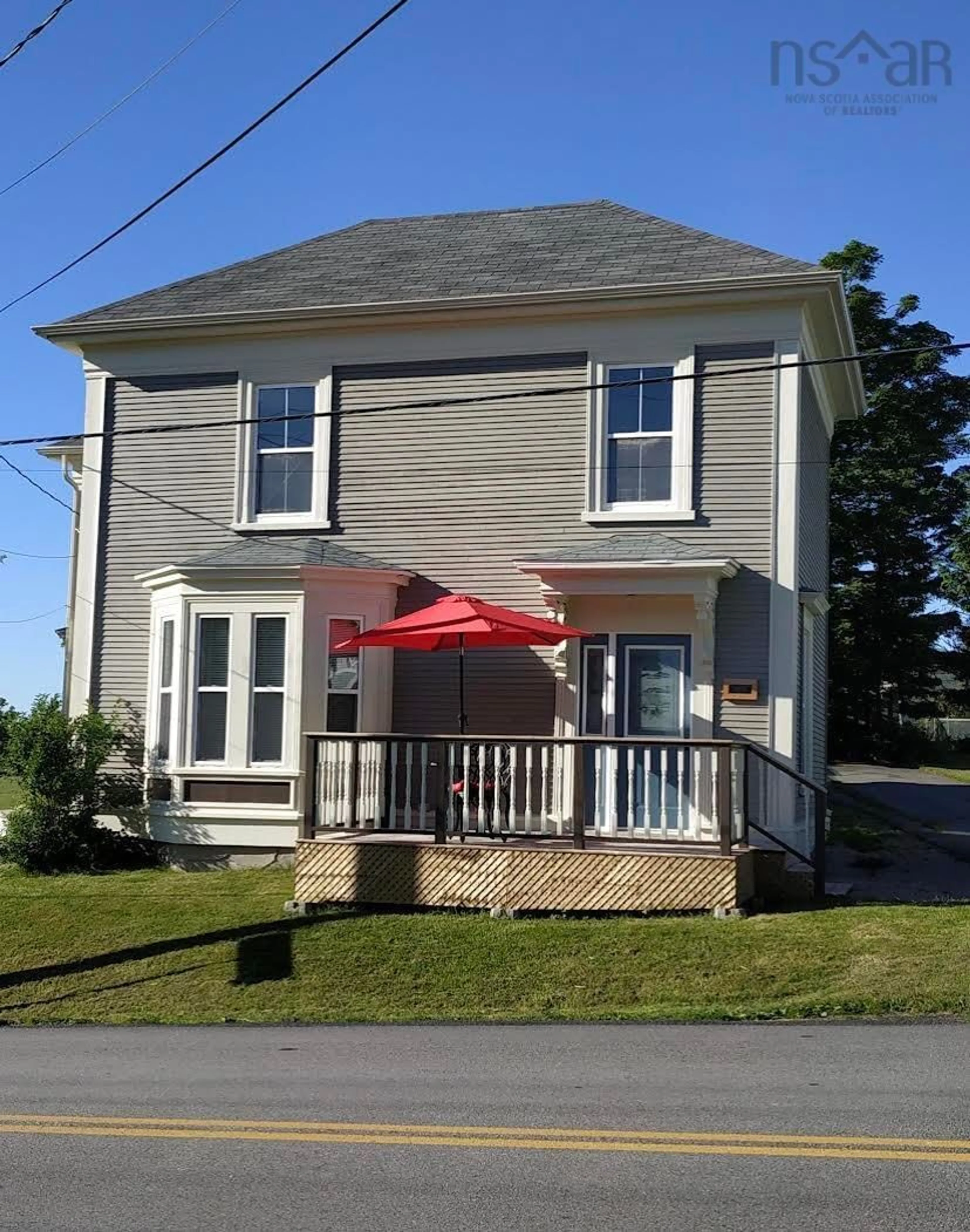Home with vinyl exterior material, street for 3401 Main Shore Rd, Port Maitland Nova Scotia B5A 5V7