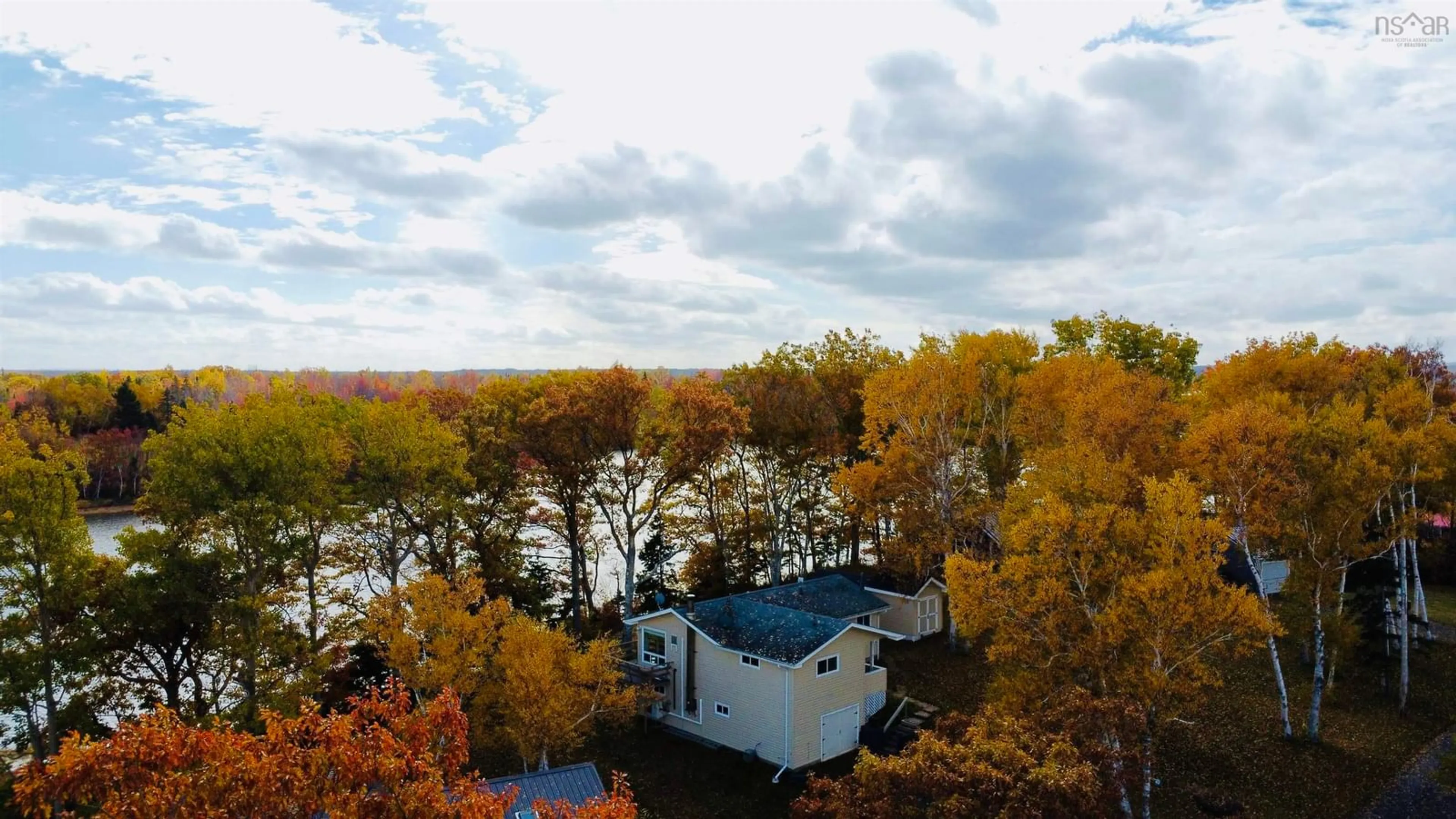 A pic from outside/outdoor area/front of a property/back of a property/a pic from drone, water/lake/river/ocean view for 42 Arrow Head Crescent, Waterside Nova Scotia B0K 1H0