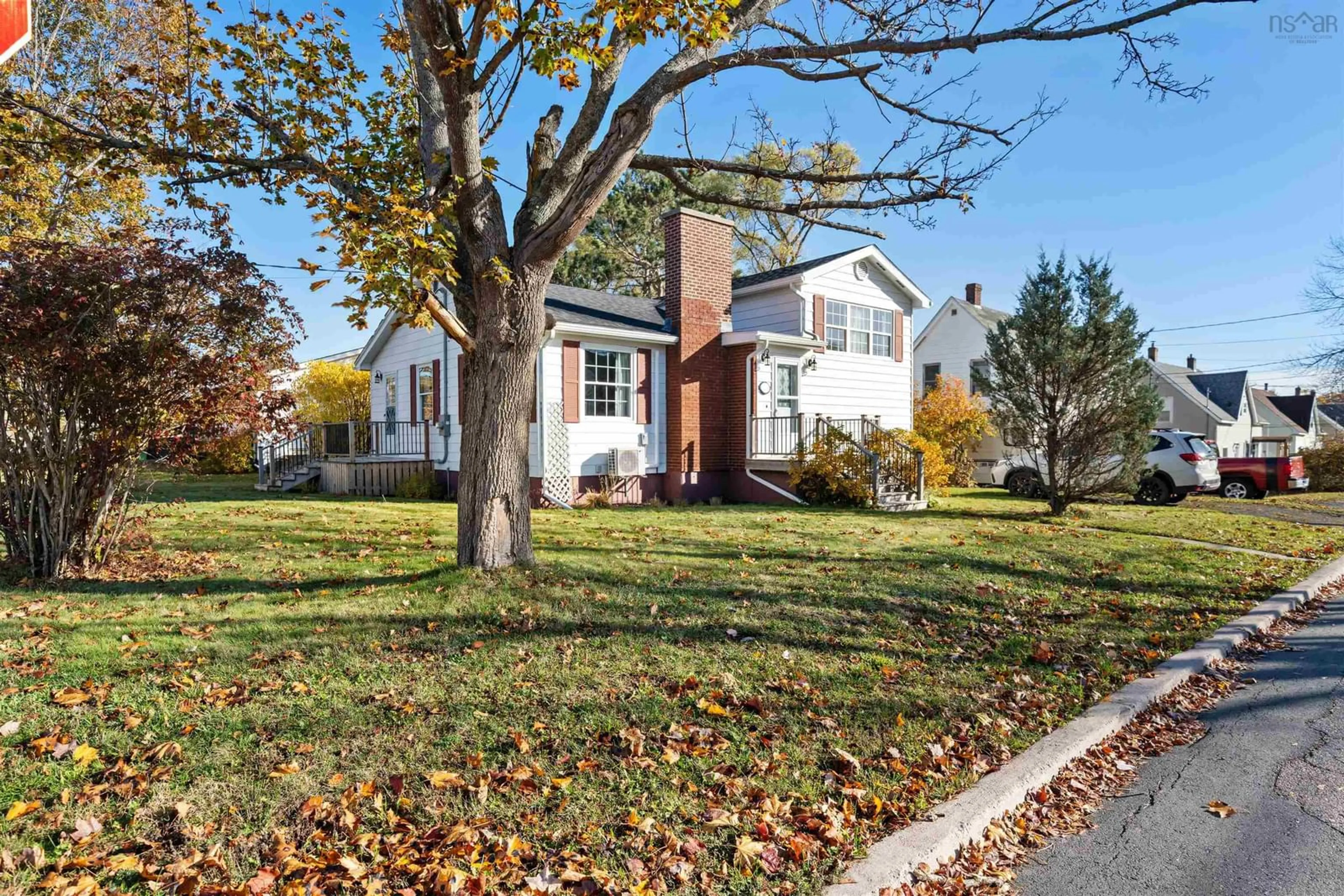 Home with brick exterior material, street for 26 Coll Ave, Stellarton Nova Scotia B0K 1S0