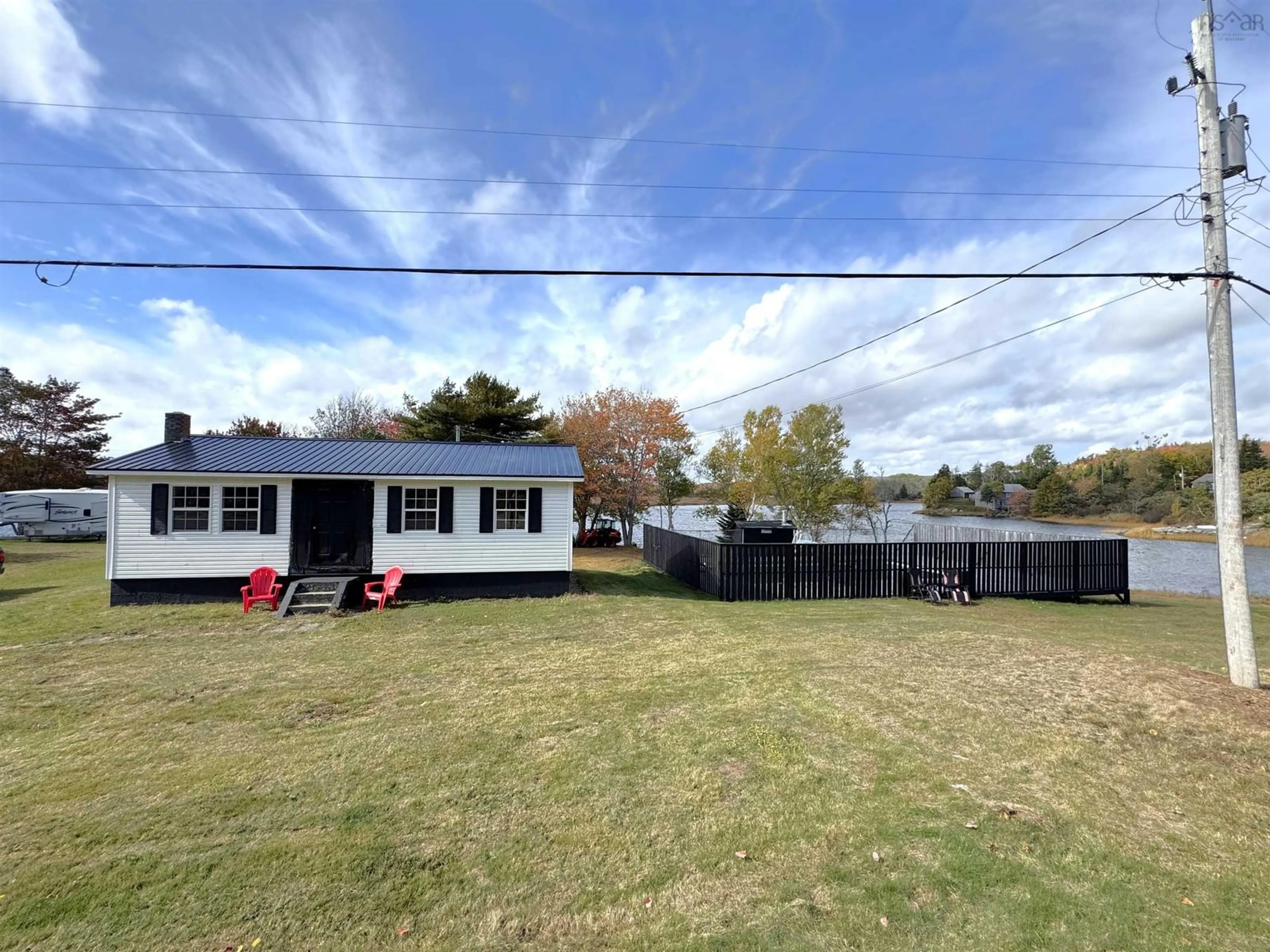 A pic from outside/outdoor area/front of a property/back of a property/a pic from drone, water/lake/river/ocean view for 3979 Sonora Rd, Sherbrooke Nova Scotia B0J 3C0