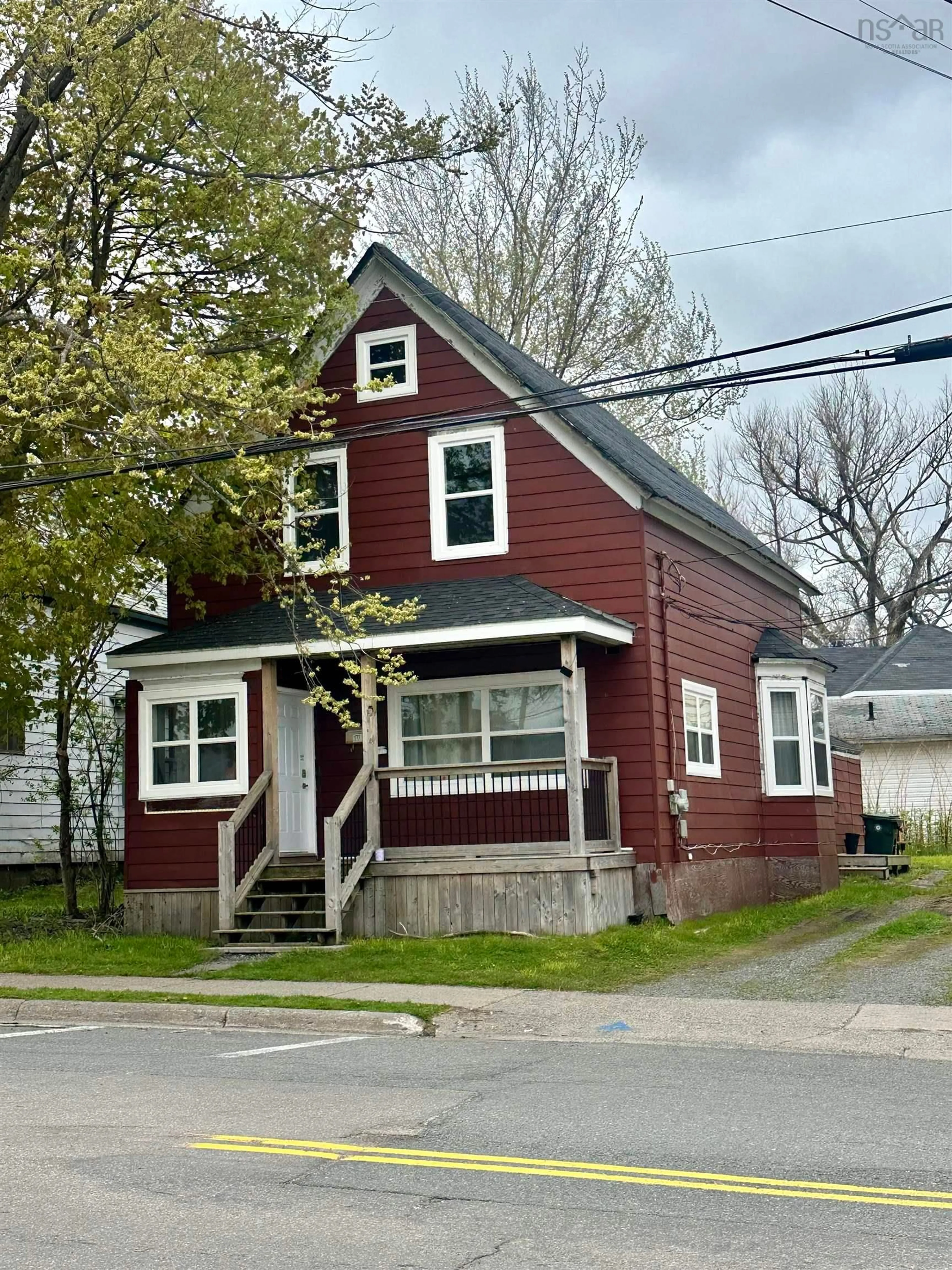Home with vinyl exterior material, street for 177 Dorchester St, Sydney Nova Scotia B1P 5Z5