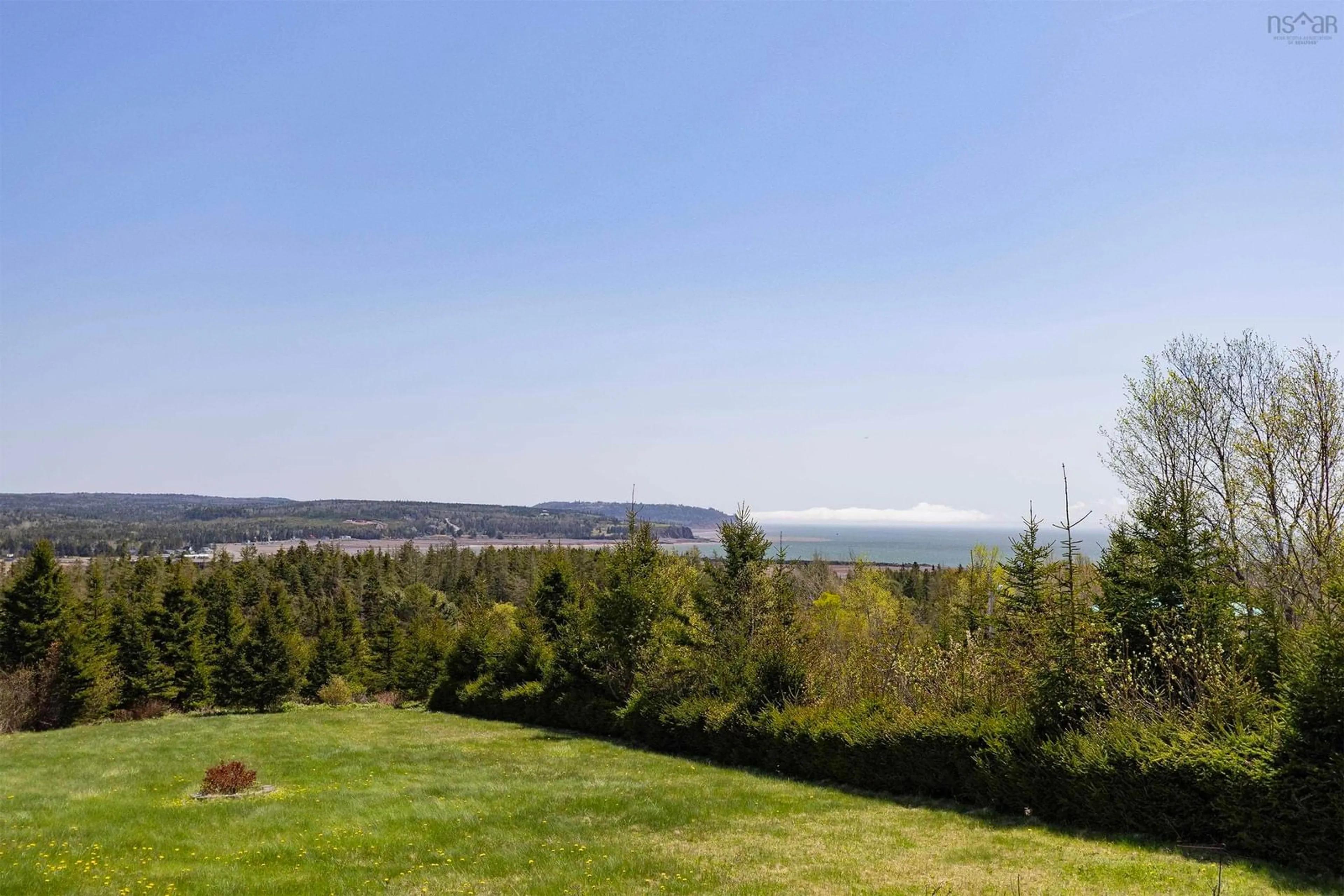 A pic from outside/outdoor area/front of a property/back of a property/a pic from drone, water/lake/river/ocean view for 100 Phinney Lane, Parrsboro Nova Scotia B0M 1S0
